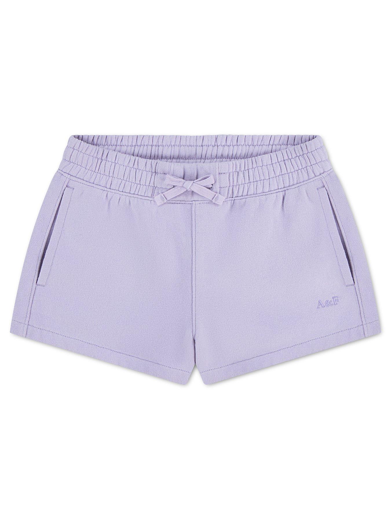 Abercrombie & Fitch Girls Essential Sunday Shorts - Purple