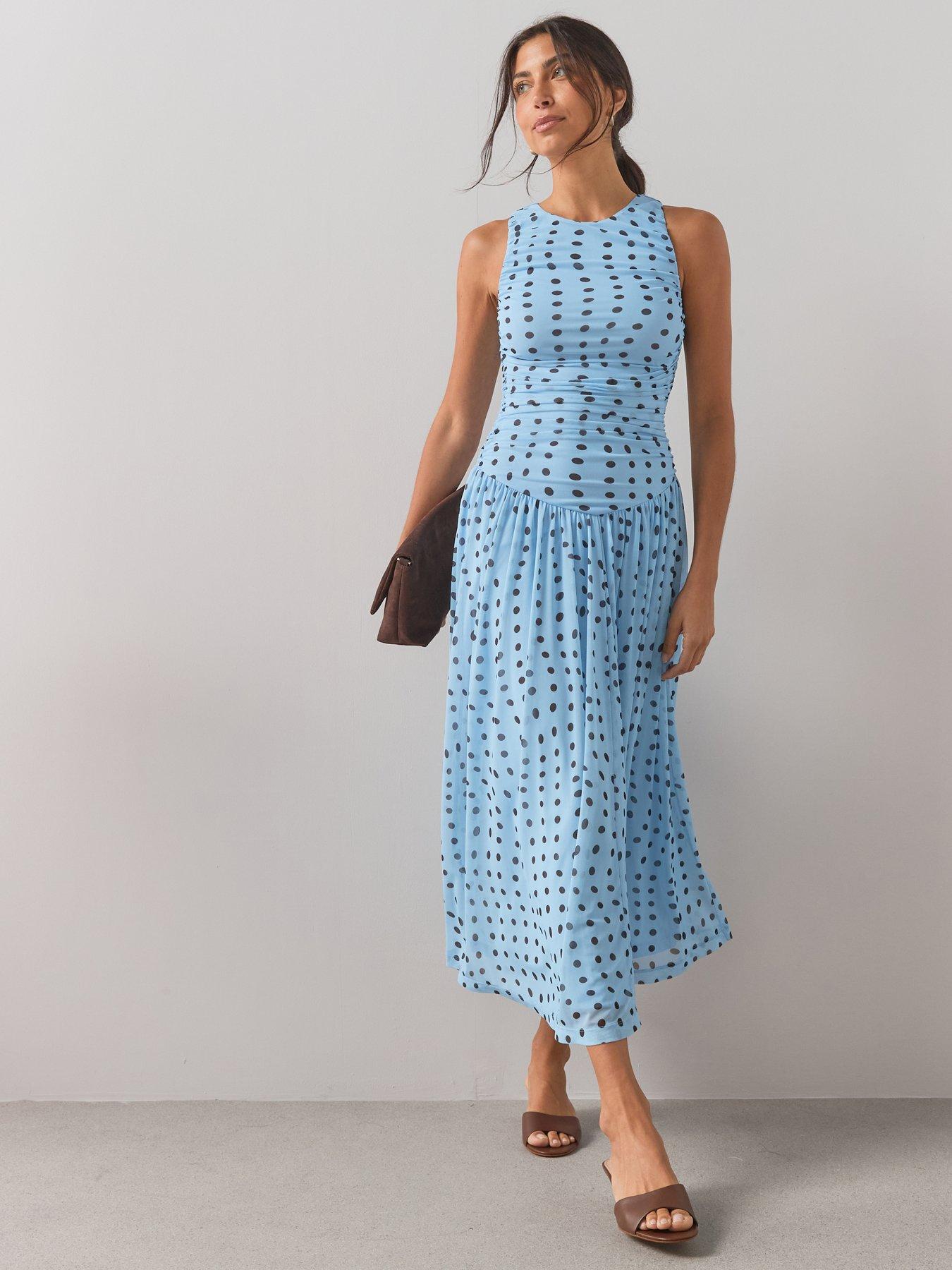 womens blue dresses size 18
