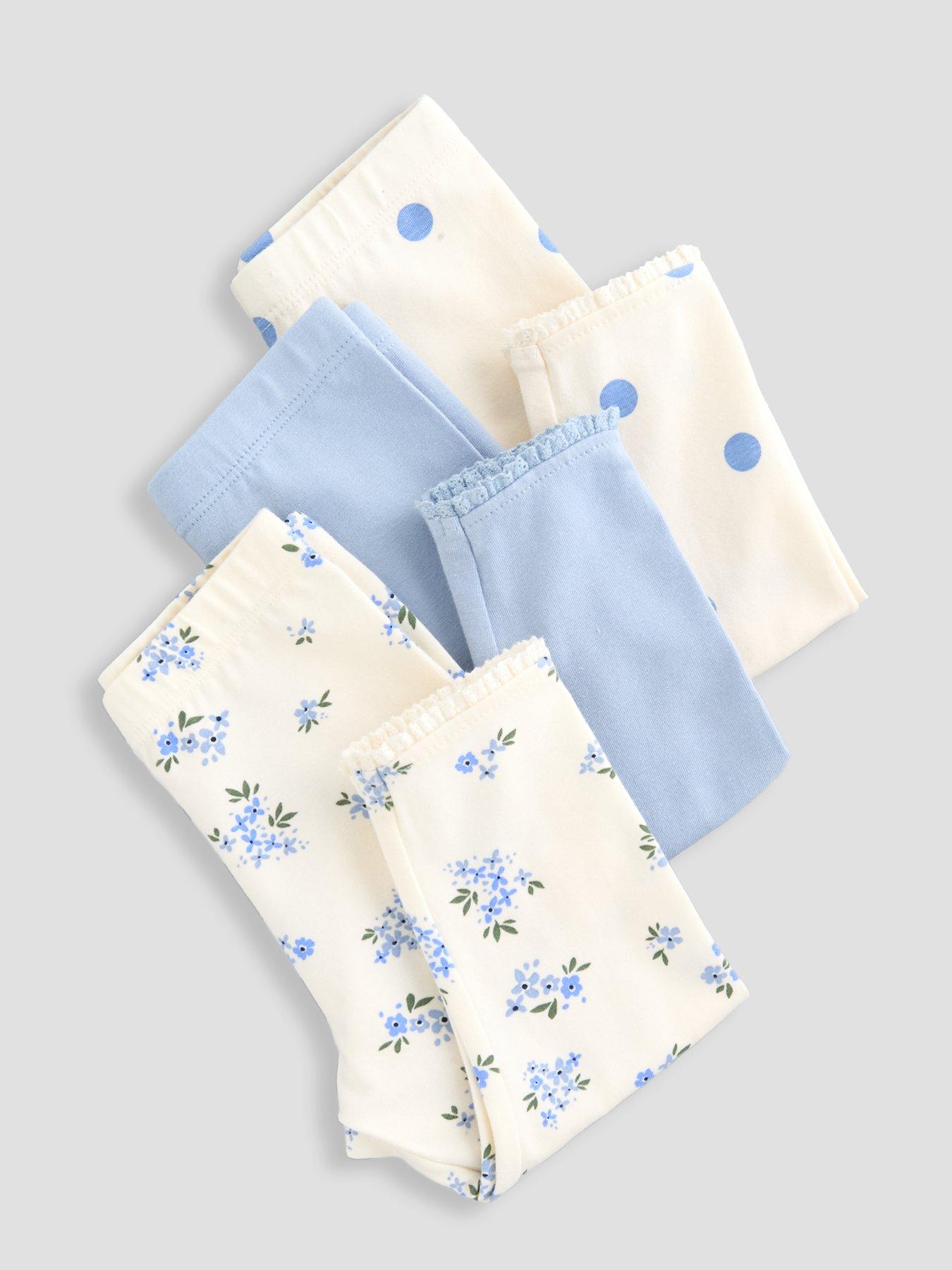 Image 5 of 5 of The Very Collection Baby Girl Lovely 3 Pack Leggings (3-6 months - 18-24 months) - Cream