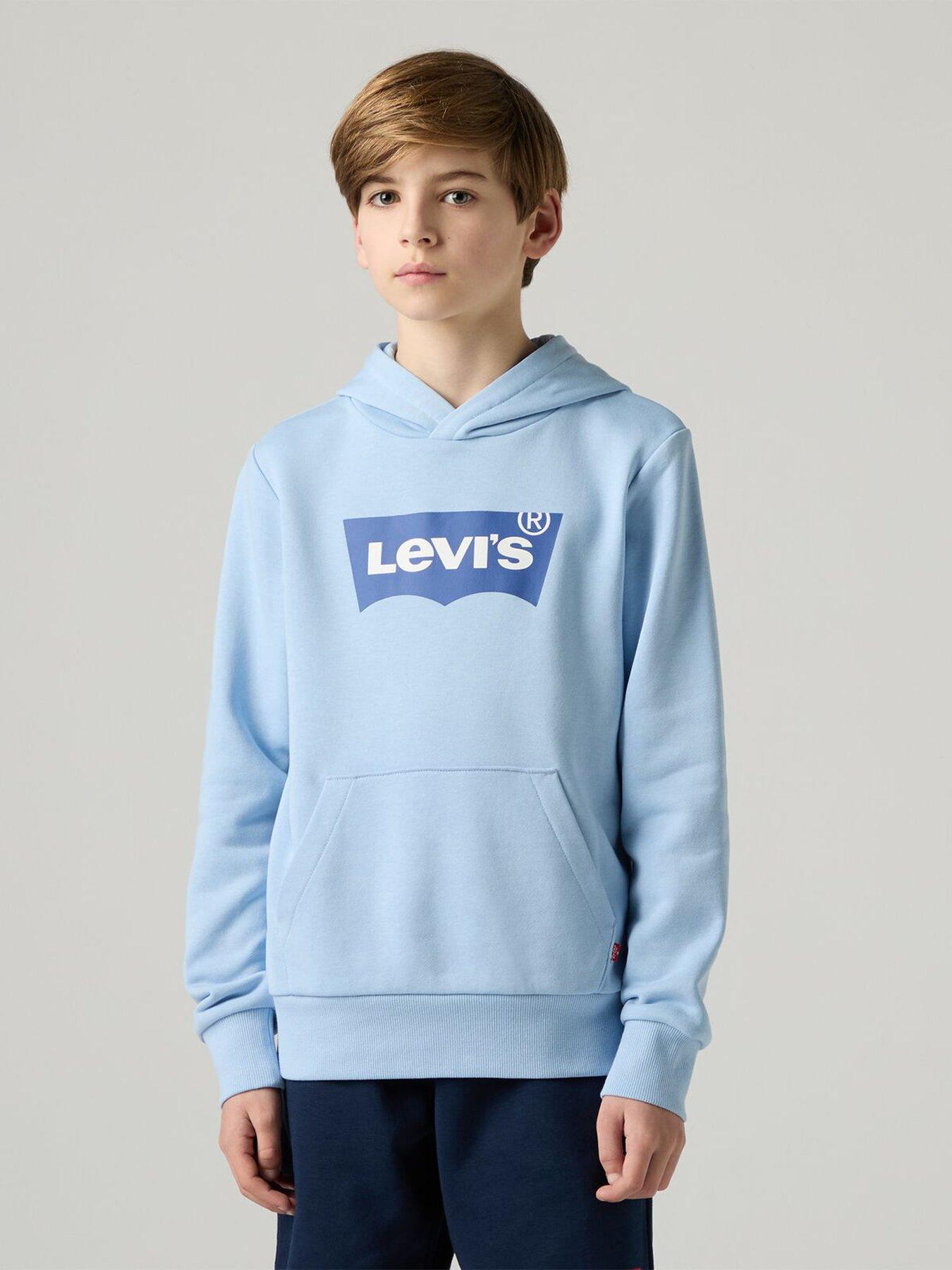 Levi's Boys Batwing Pullover Hoodie - Blue