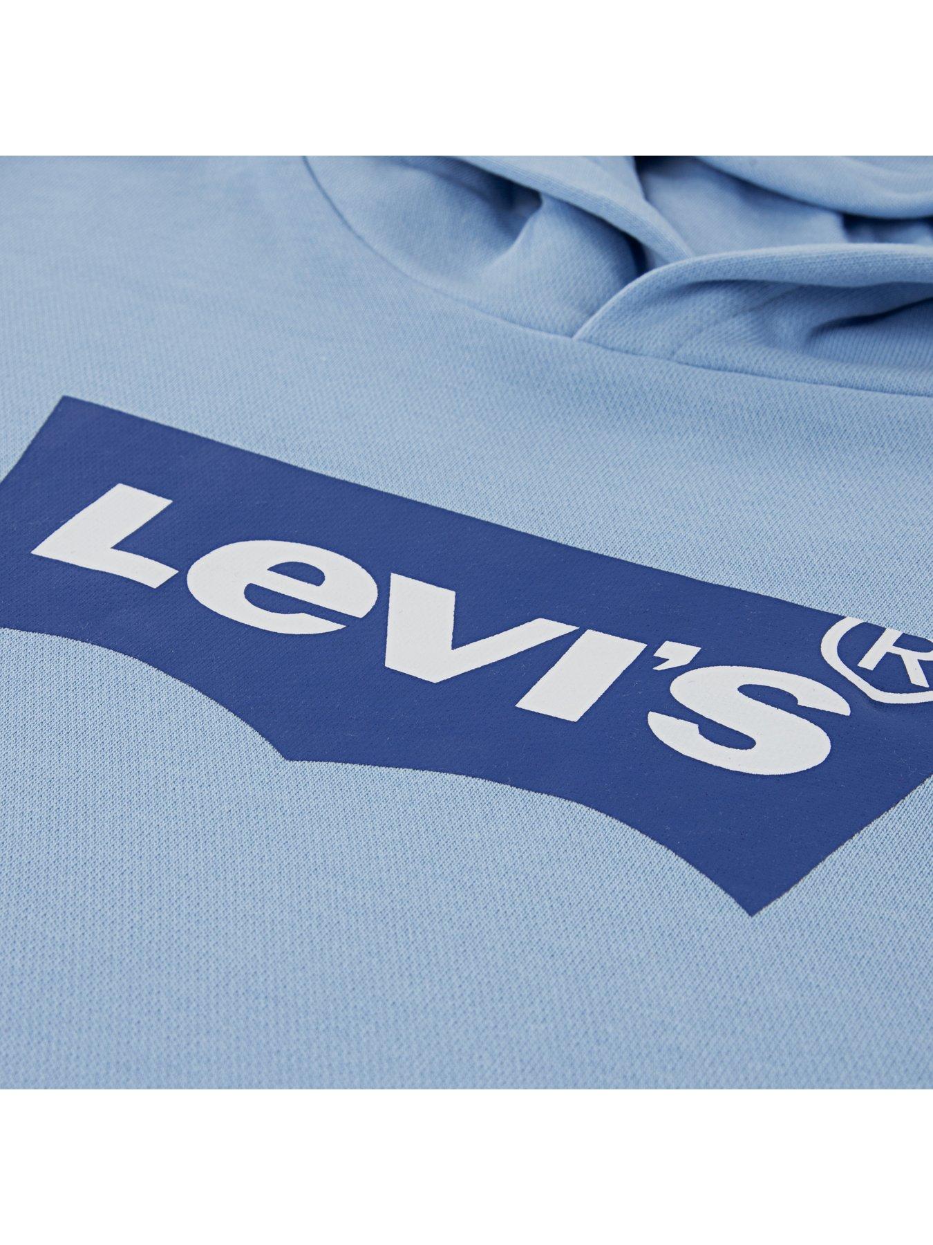 Image 4 of 6 of Levi's Boys Batwing Pullover Hoodie - Blue