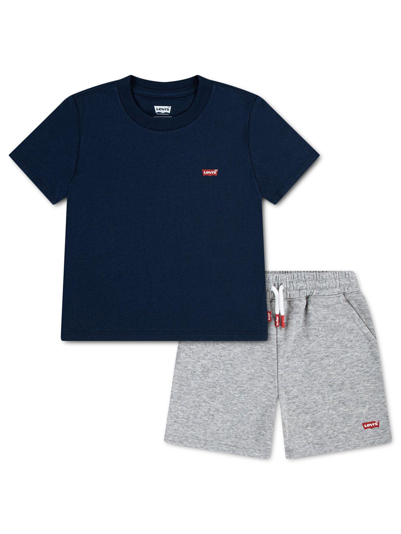 Levi's Boys Batwing T-Shirt And Short Set - Blue