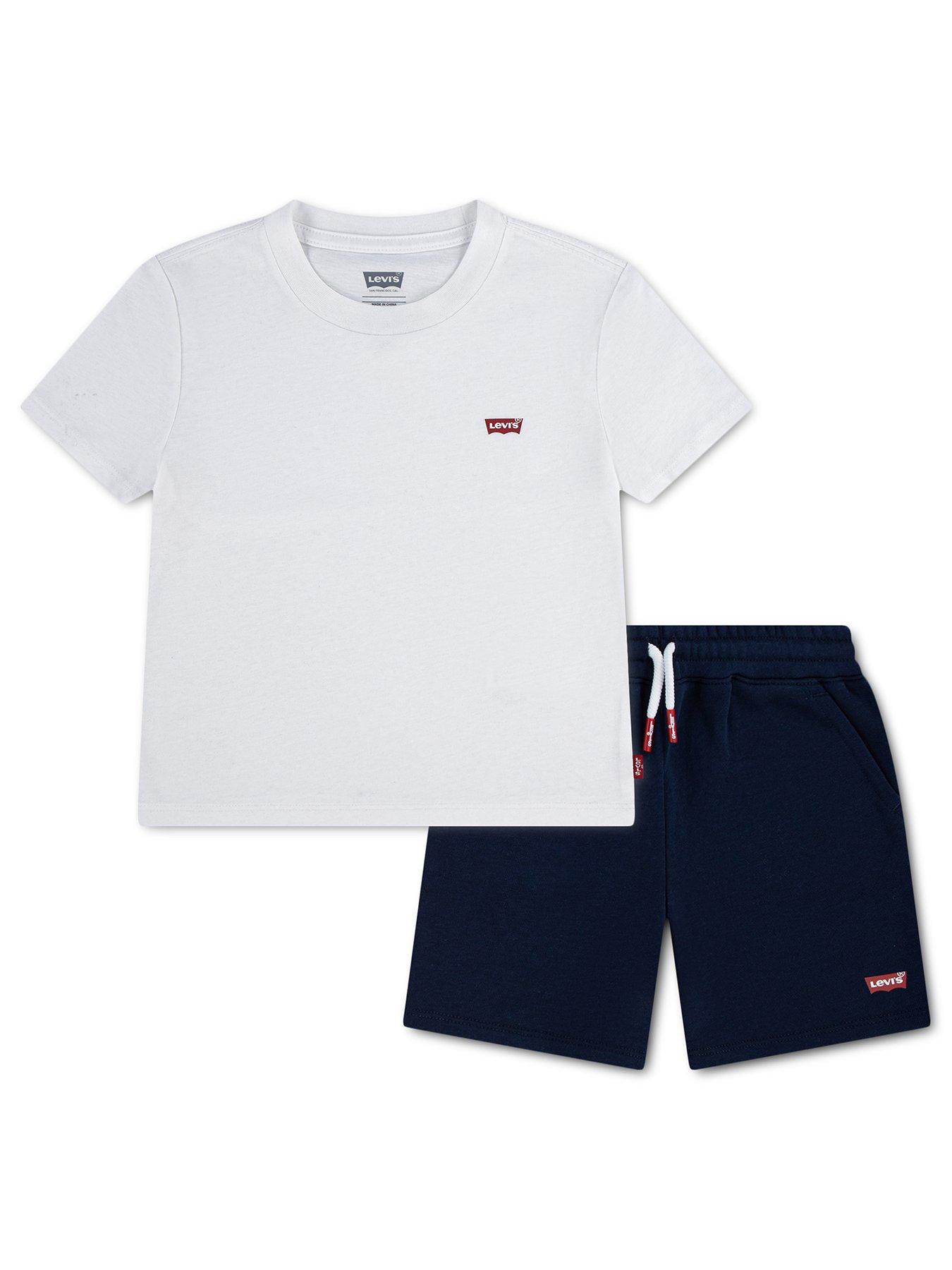 Levi's Boys Batwing T-Shirt And Short Set - White