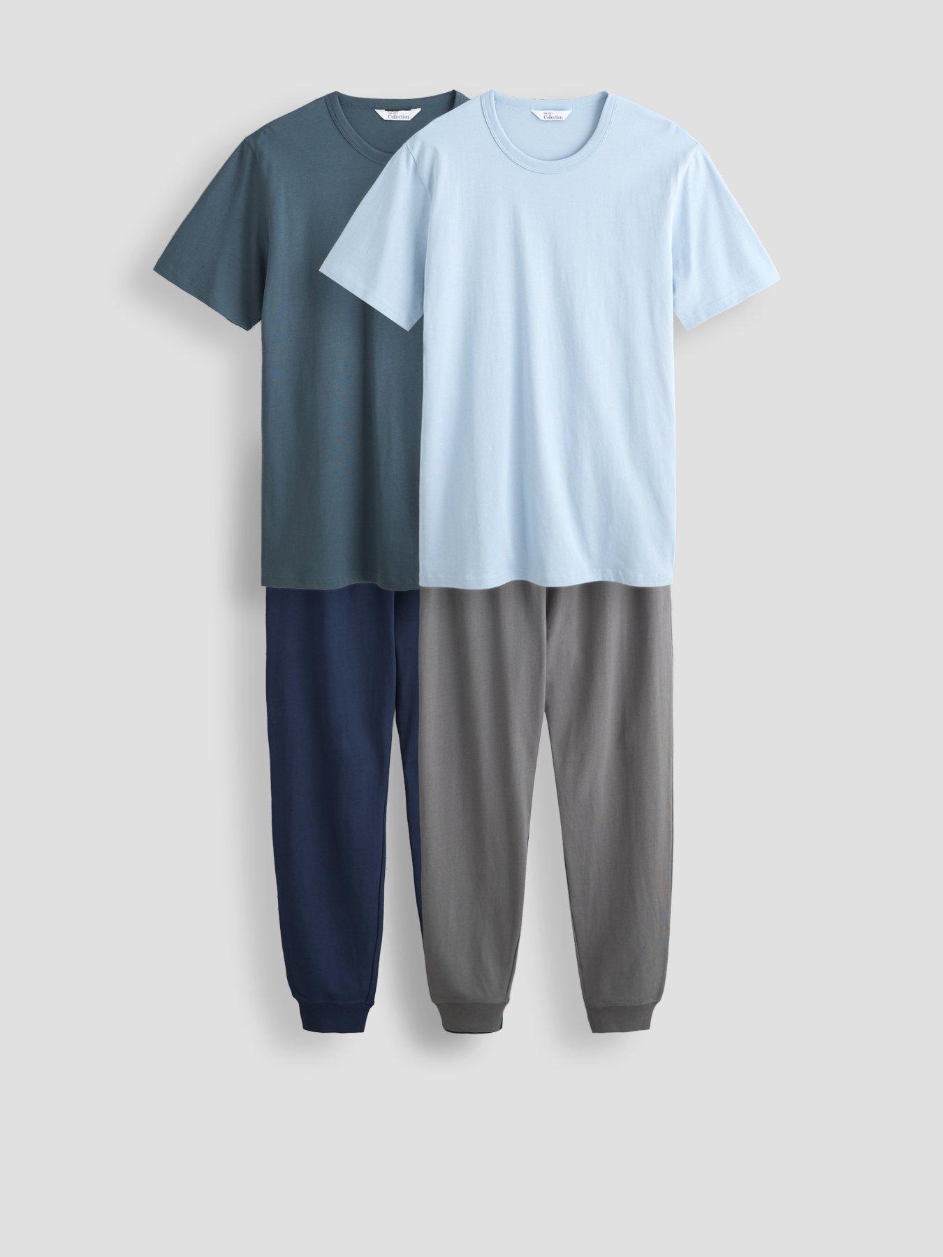 The Very Collection 2 Pack Short Sleeve T-Shirt  &  Jogger Pyjama Set - Multi