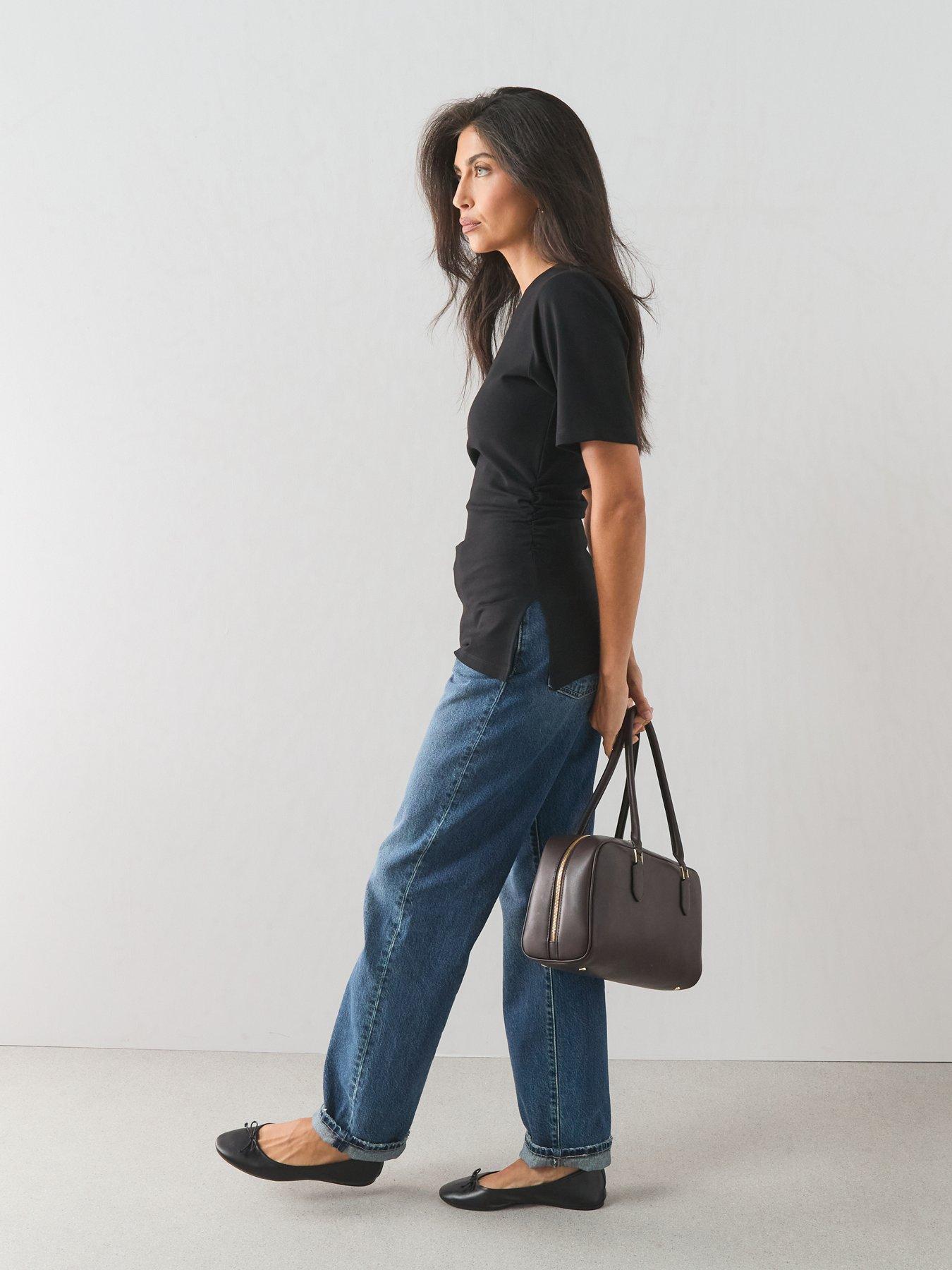 Image 6 of 7 of The Very Collection Premium Ruched Side Tee