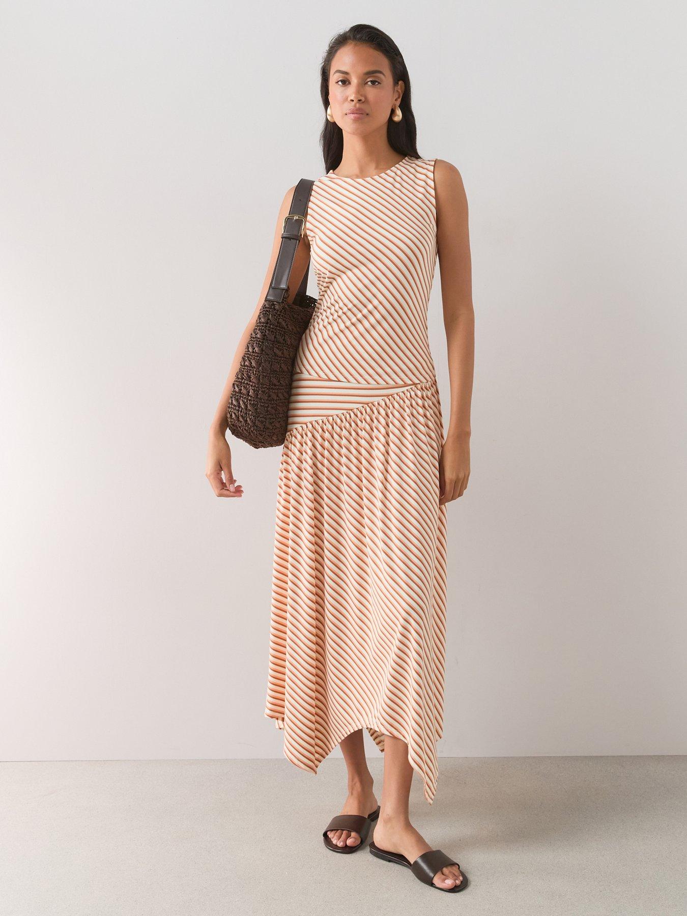The Very Collection Stripe Midi Skirt Co-Ord - Multi