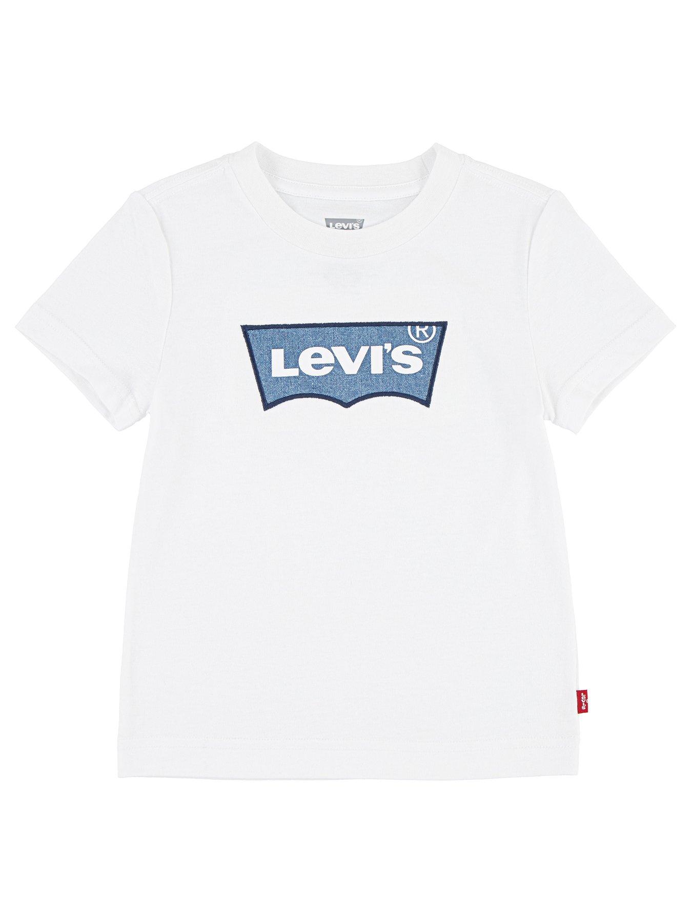 Levi's Boys Short Sleeve Batwing T-Shirt - White