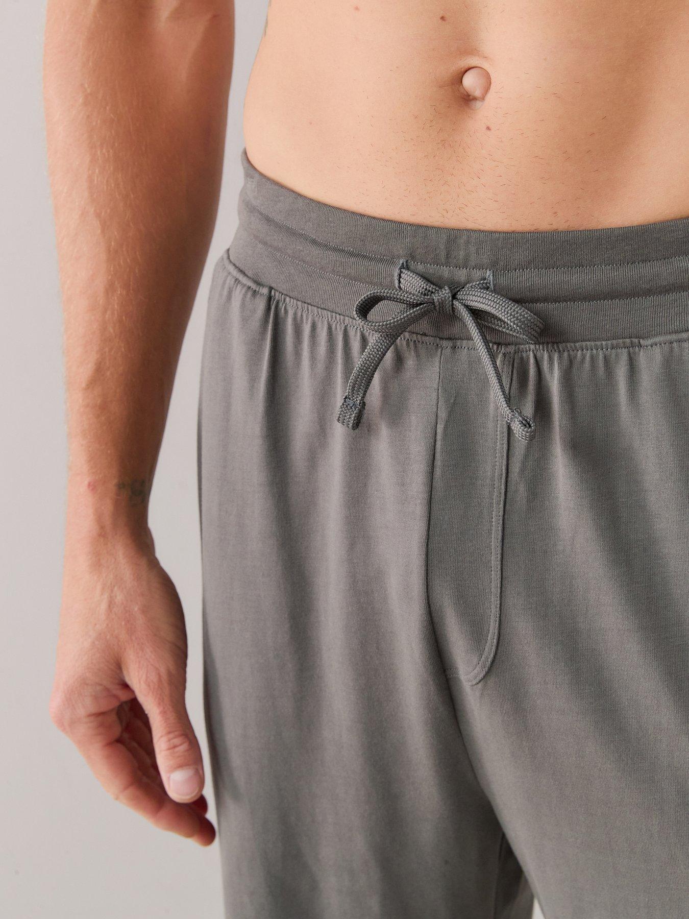 Image 6 of 7 of The Very Collection 2 Pack Pyjama Shorts - Charcoal/Burgundy