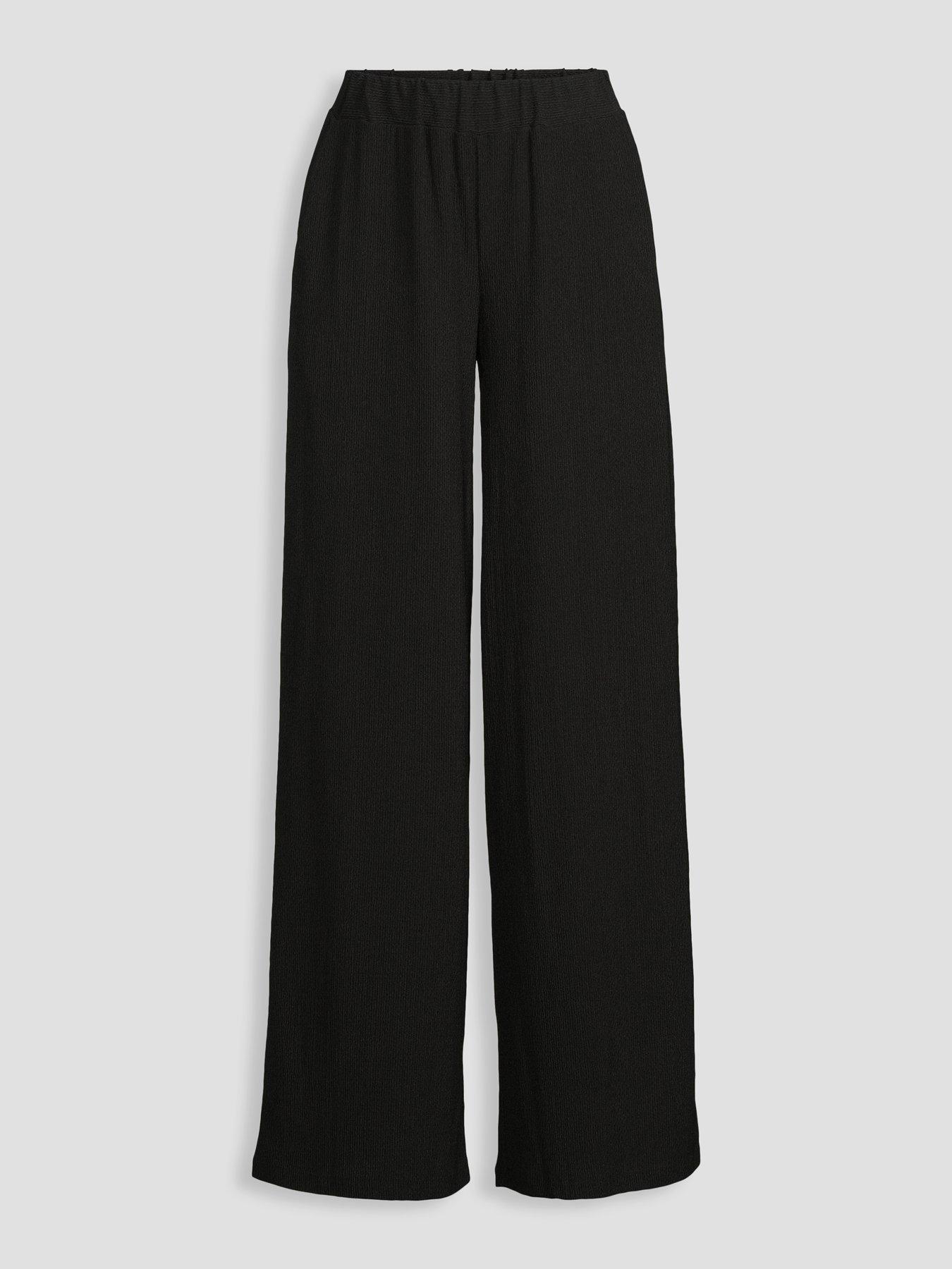 Image 7 of 7 of The Very Collection Textured Stretch Wide Leg Trouser