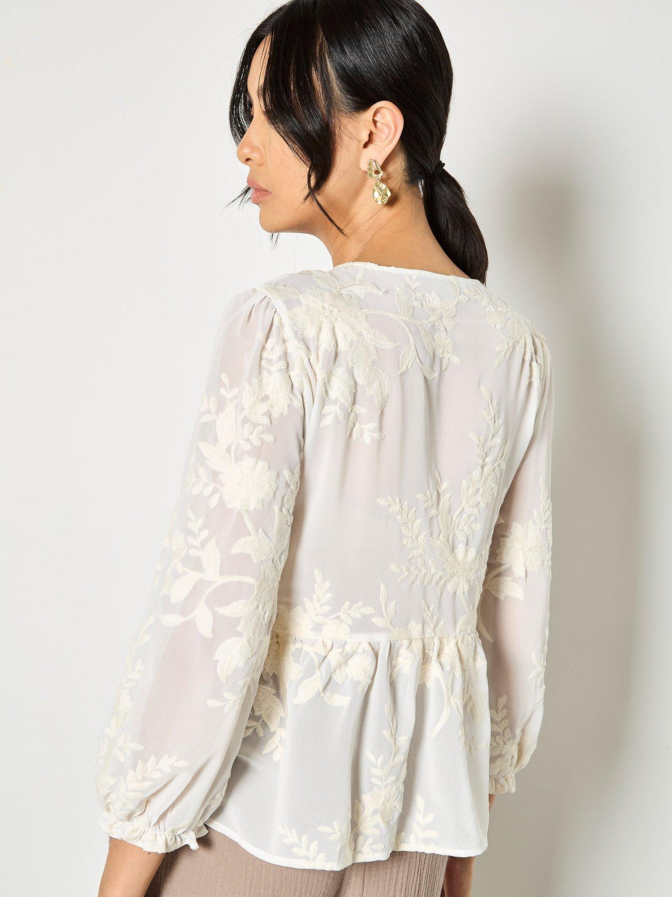 apricot-apricot-embroidered-chiffon-peplum-topstillFront