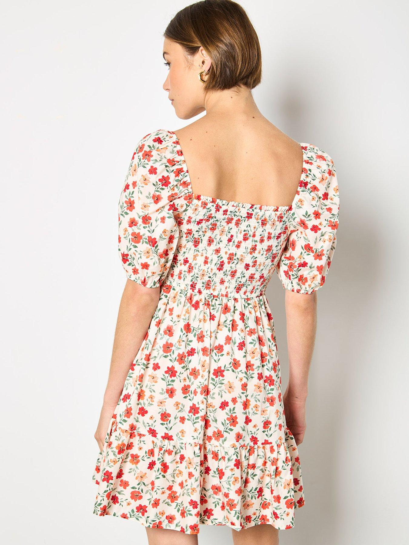 apricot-apricot-puff-slv-mini-poplin-dressstillFront