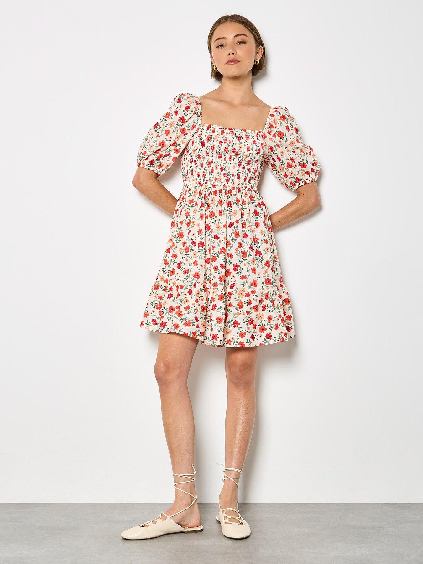 apricot-apricot-puff-slv-mini-poplin-dressback