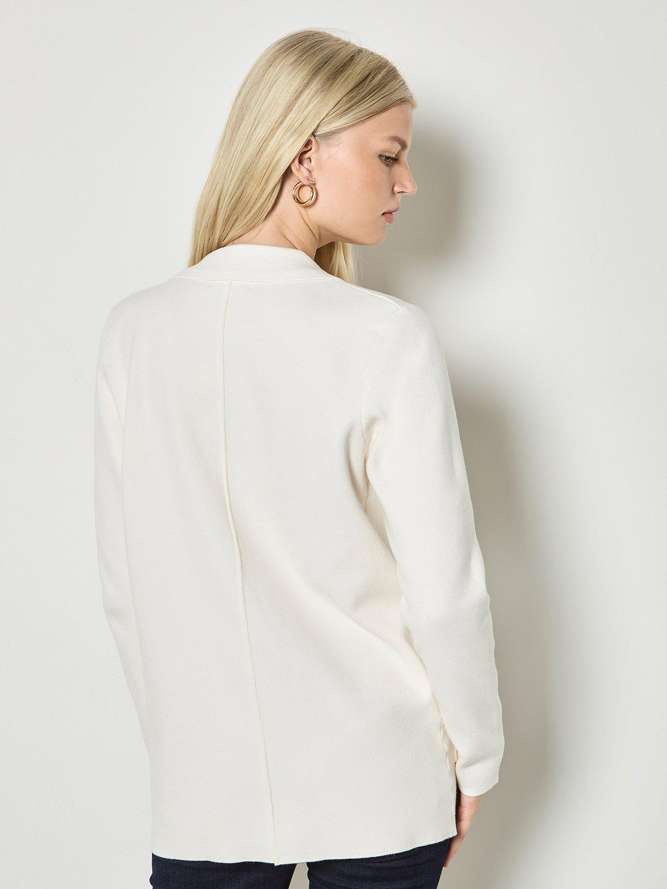 apricot-apricot-metal-button-knitted-blazerstillFront