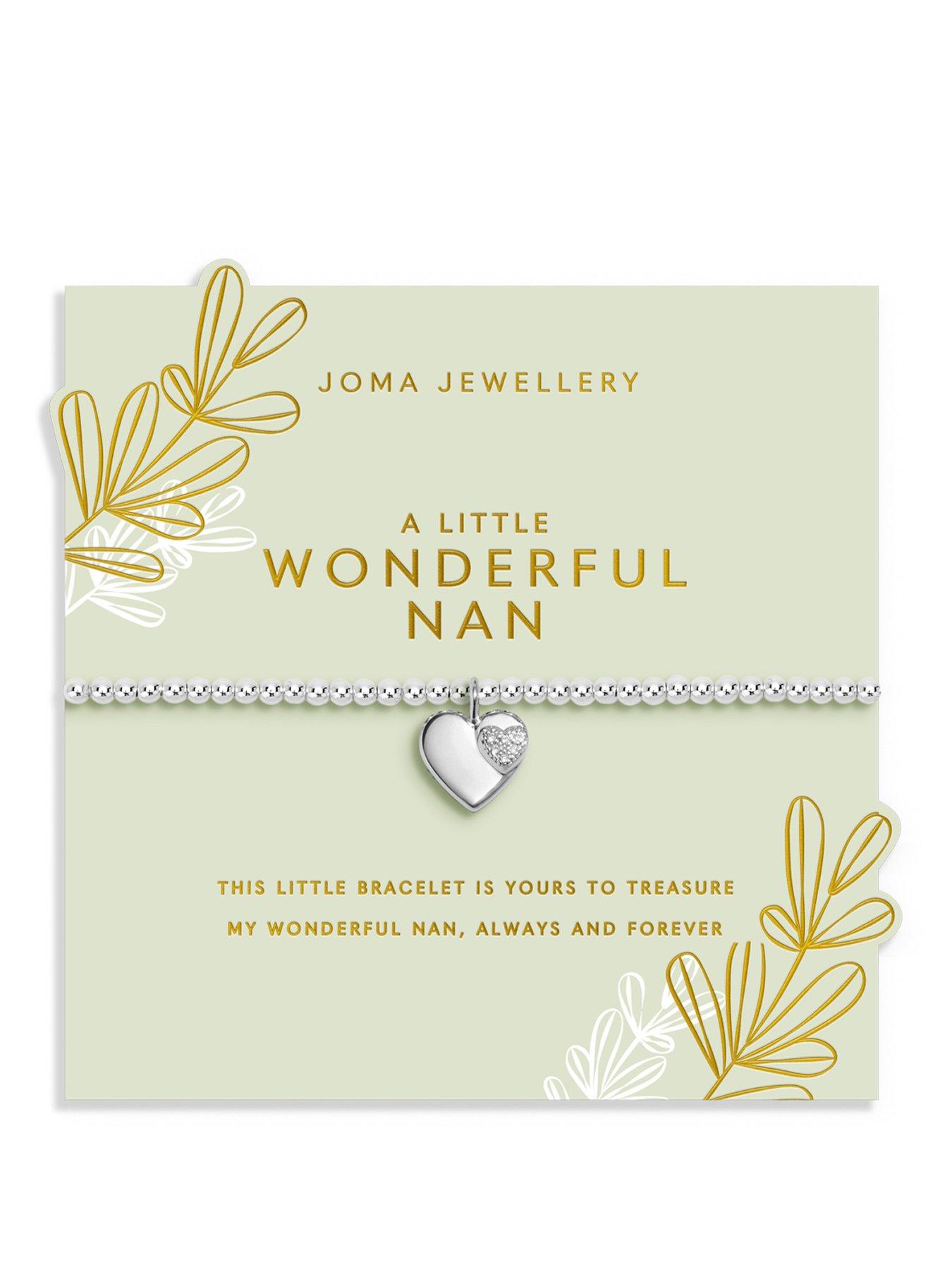 Joma Jewellery GRANDMOTHER A LITTLE , WONDERFUL NAN , Silver Plated , Bracelet , 17.5cm stretch
