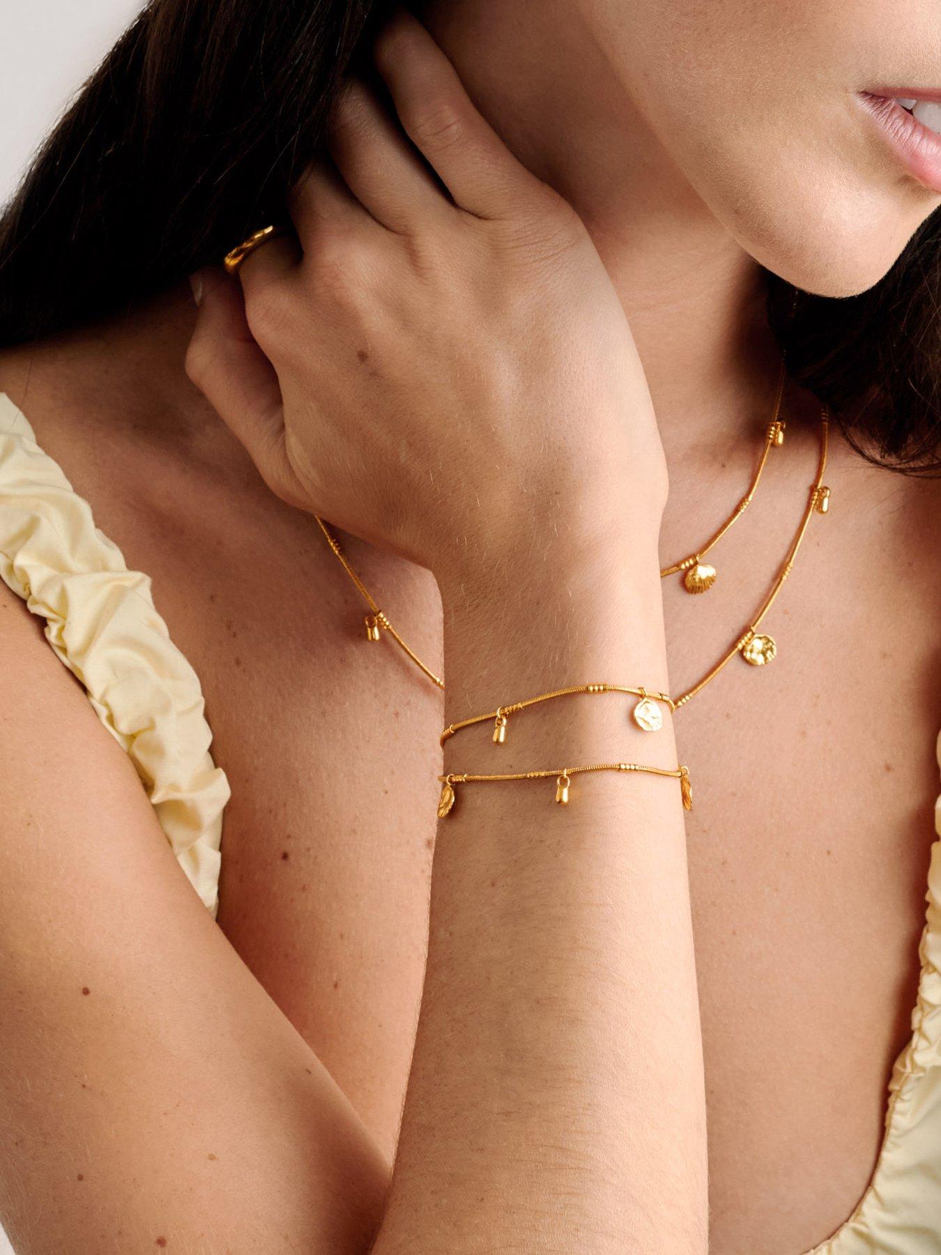 Katie Loxton COCHELLIA BRACELET , Gold Coated , 18cm + 3cm extender