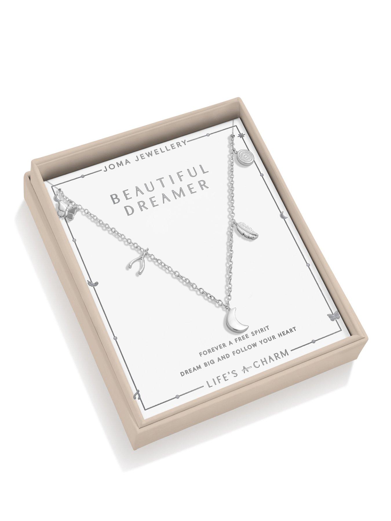 Joma Jewellery LIFE'S A CHARM NECKLACE , BEAUTIFUL DREAMER , Silver Plated , Necklace , 46cm + 5cm extender