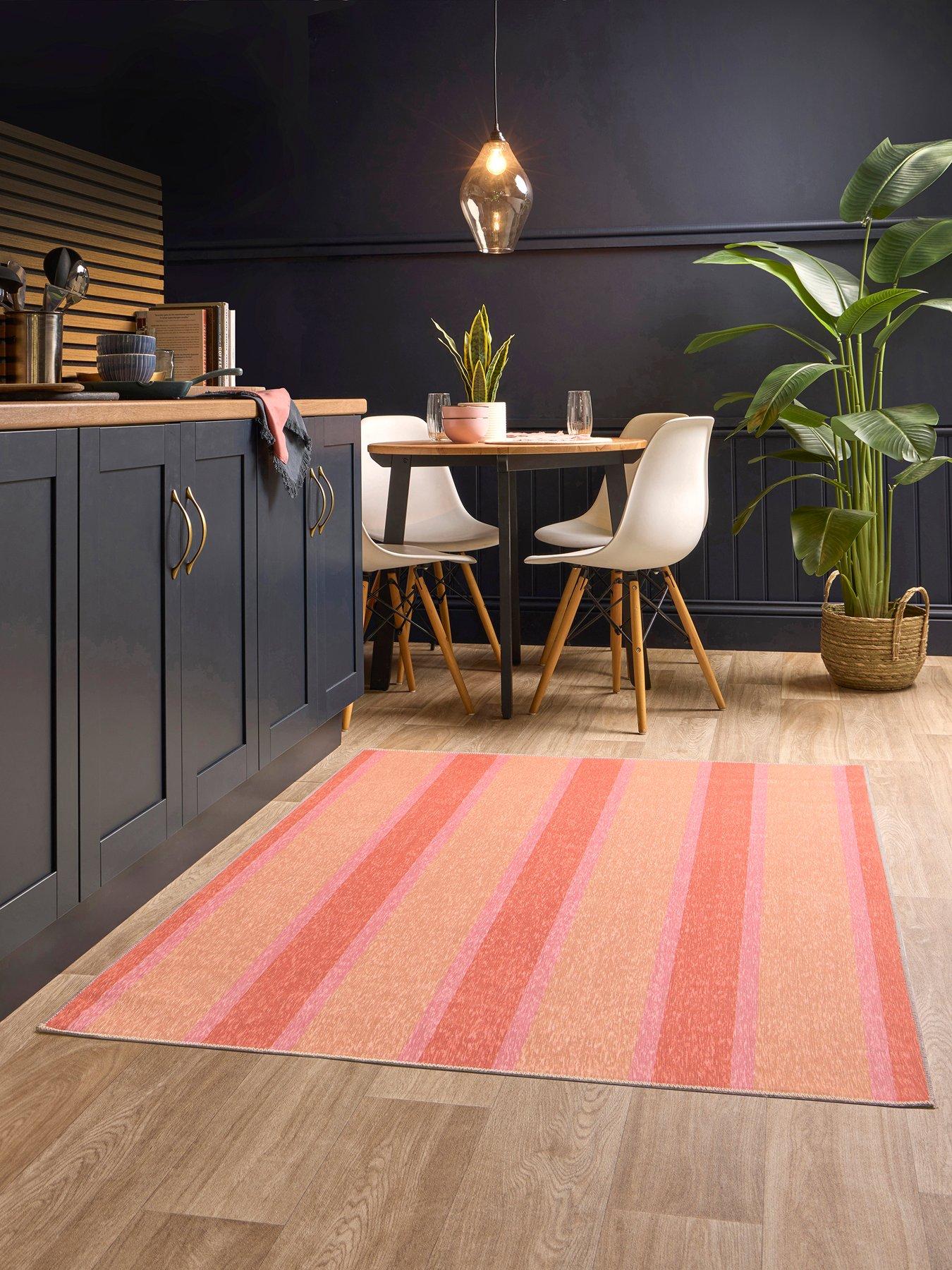 very-home-sorbet-washable-stripe-rug-160x230cmfront