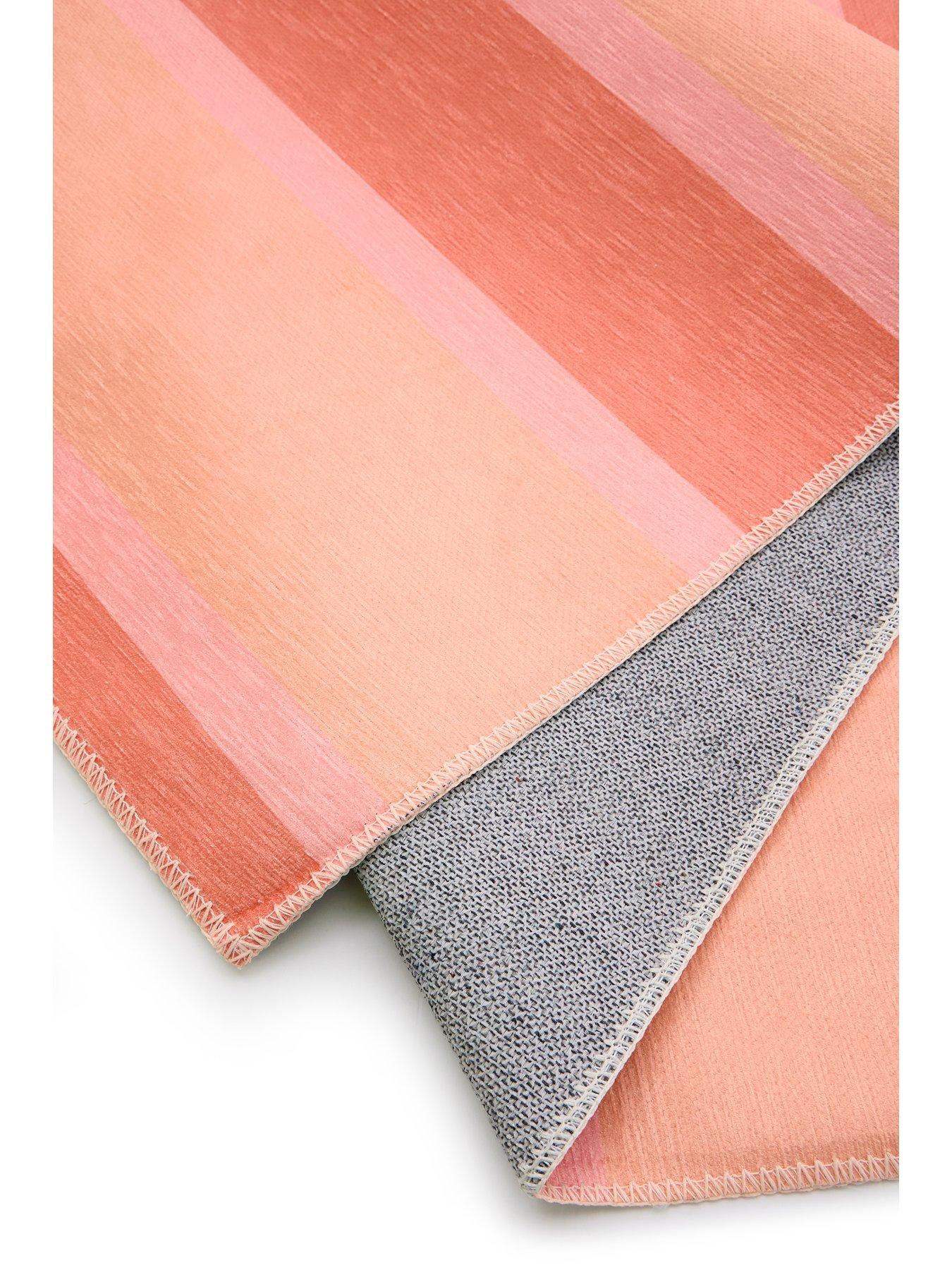 Image 5 of 5 of The Very Collection Sorbet Washable Stripe Rug