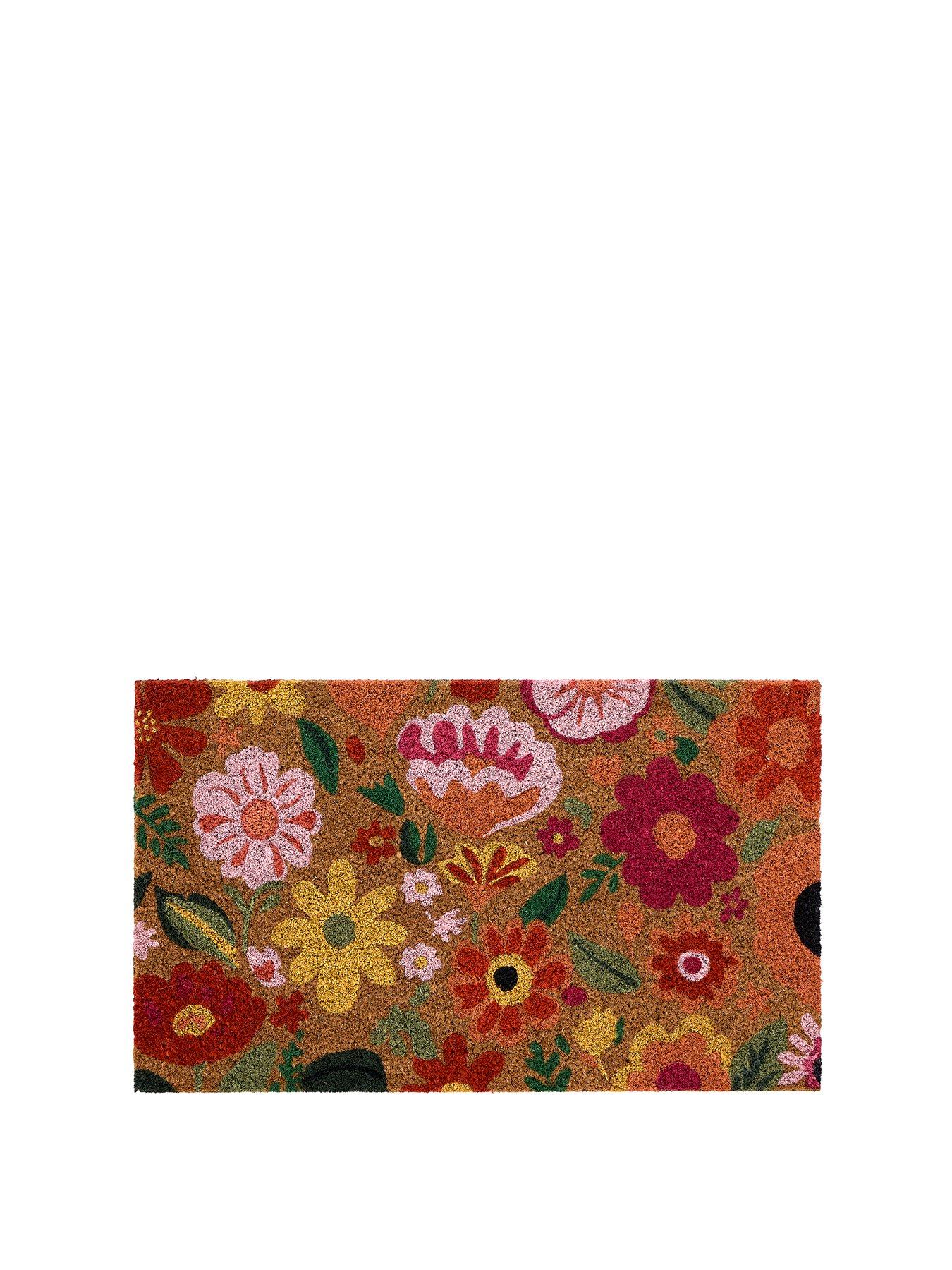 very-home-bright-blooms-coir-doormat-45x75cmstillFront