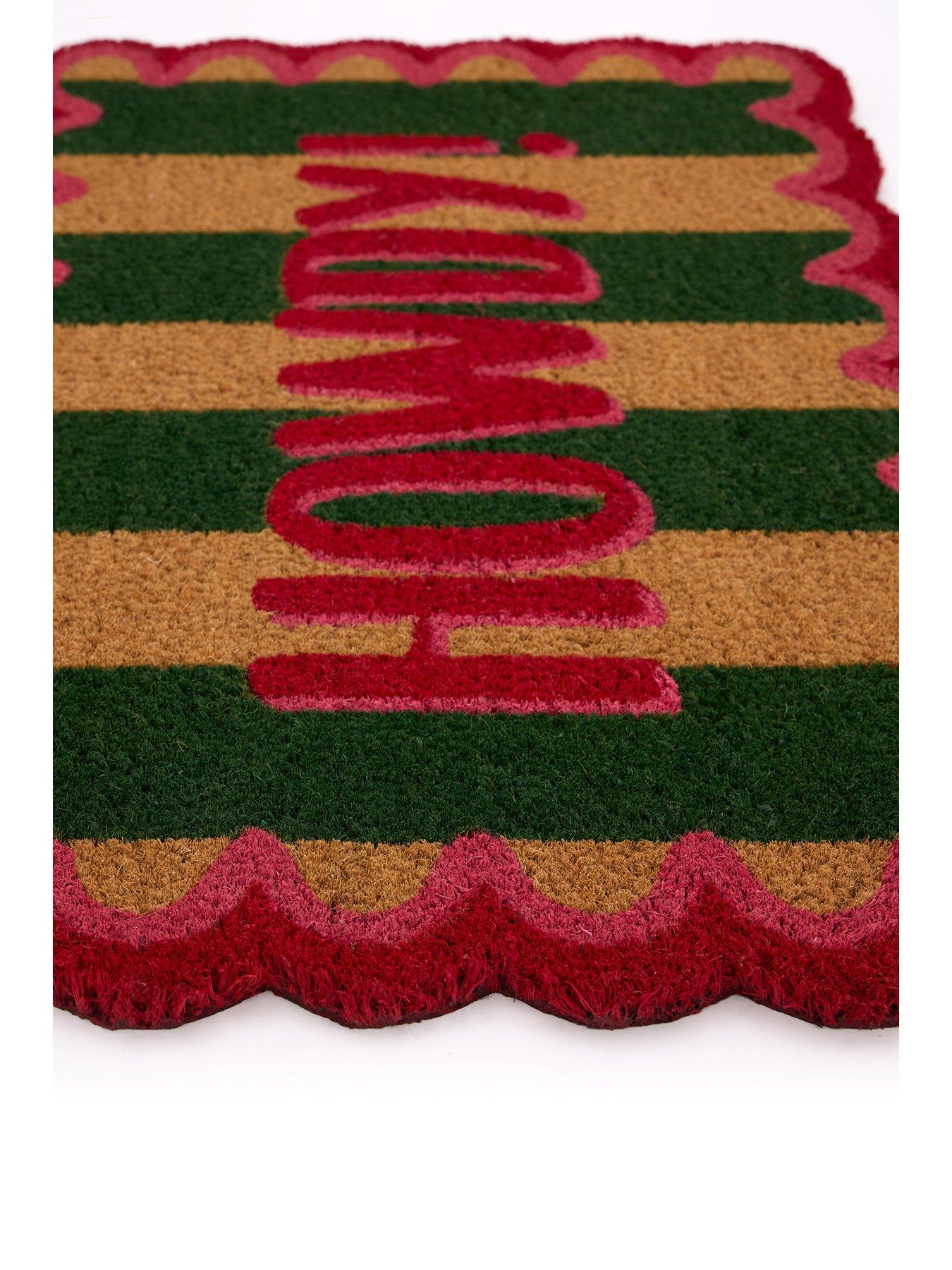 Image 3 of 3 of The Very Collection Howdy Stripe Coir Doormat 45x75cm