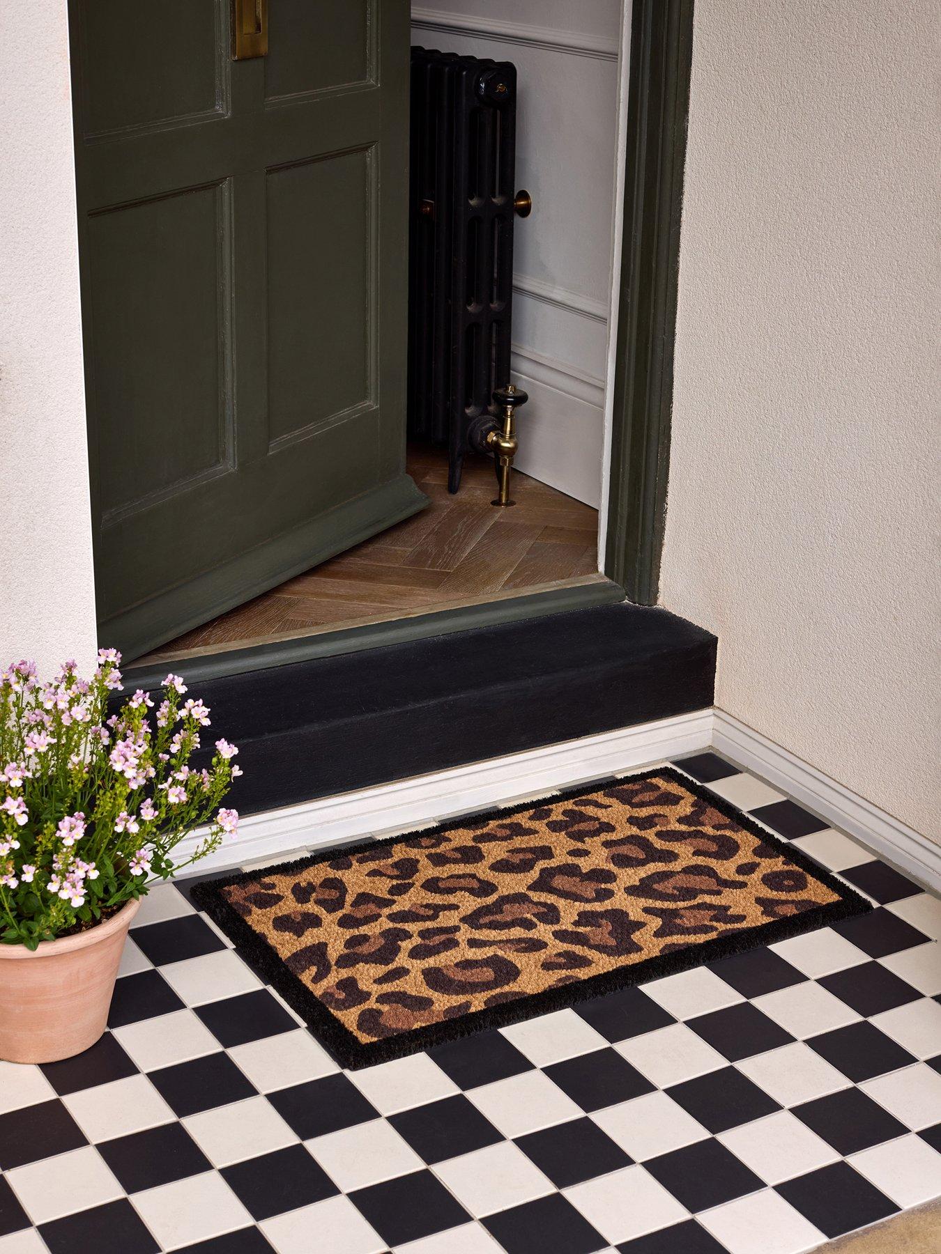 very-home-leopard-border-coir-doormat-45x75cmfront