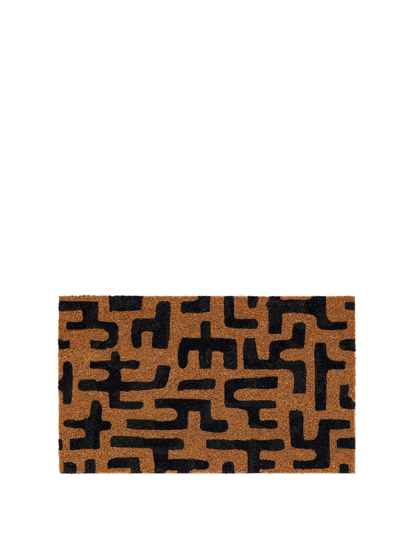 Image 2 of 3 of The Very Collection Abstract Maze Coir Doormat 45x75cm