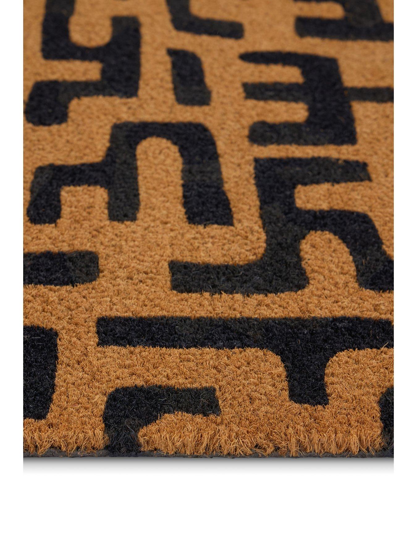 Image 3 of 3 of The Very Collection Abstract Maze Coir Doormat 45x75cm