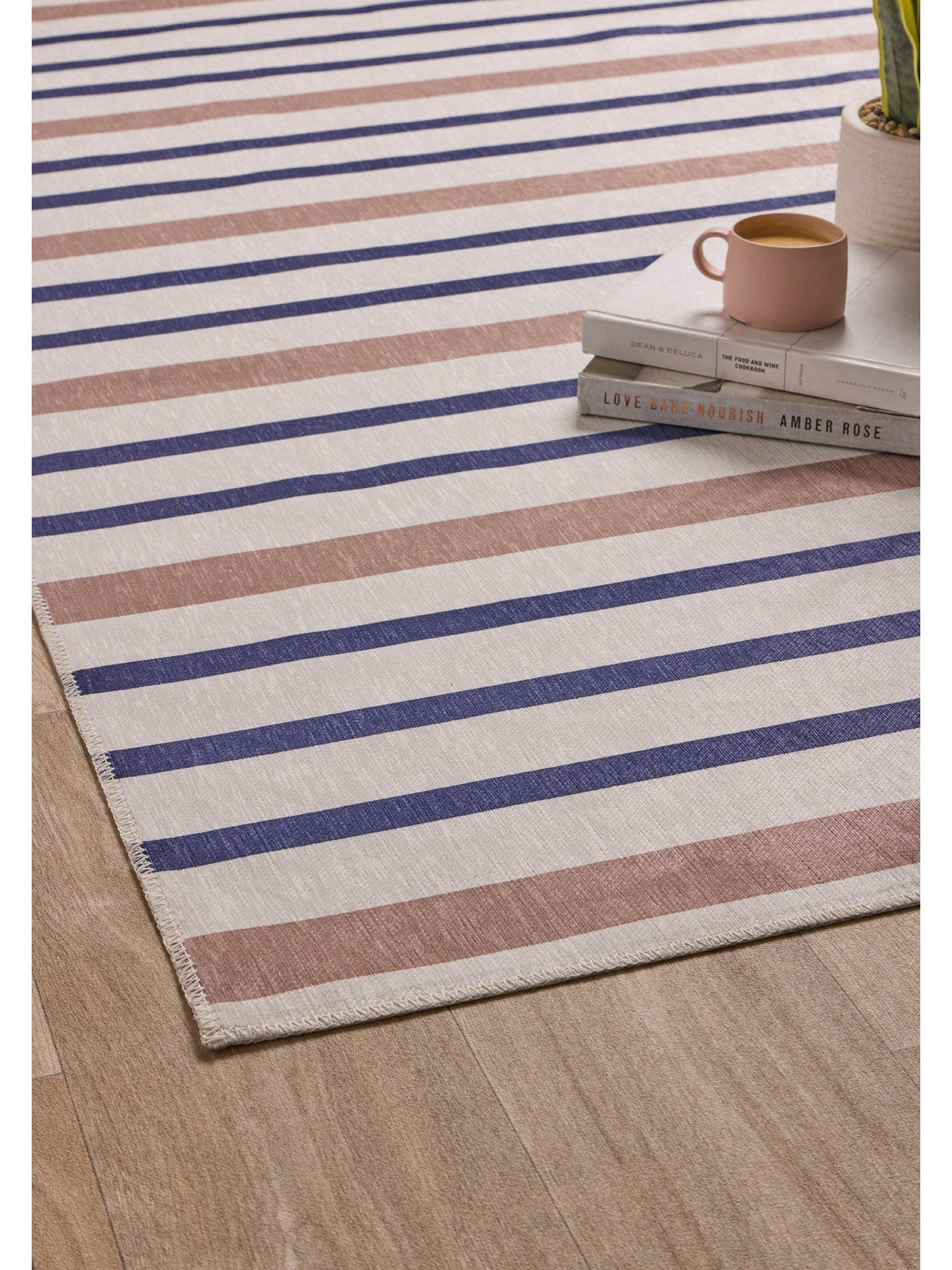 Image 3 of 6 of The Very Collection Coastal Washable Stripe Runner 67x200cm