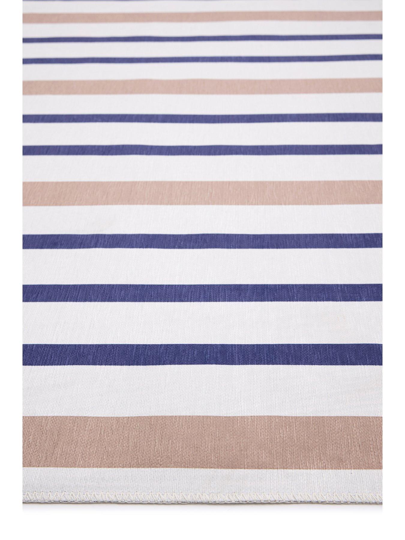 Image 4 of 6 of The Very Collection Coastal Washable Stripe Runner 67x200cm