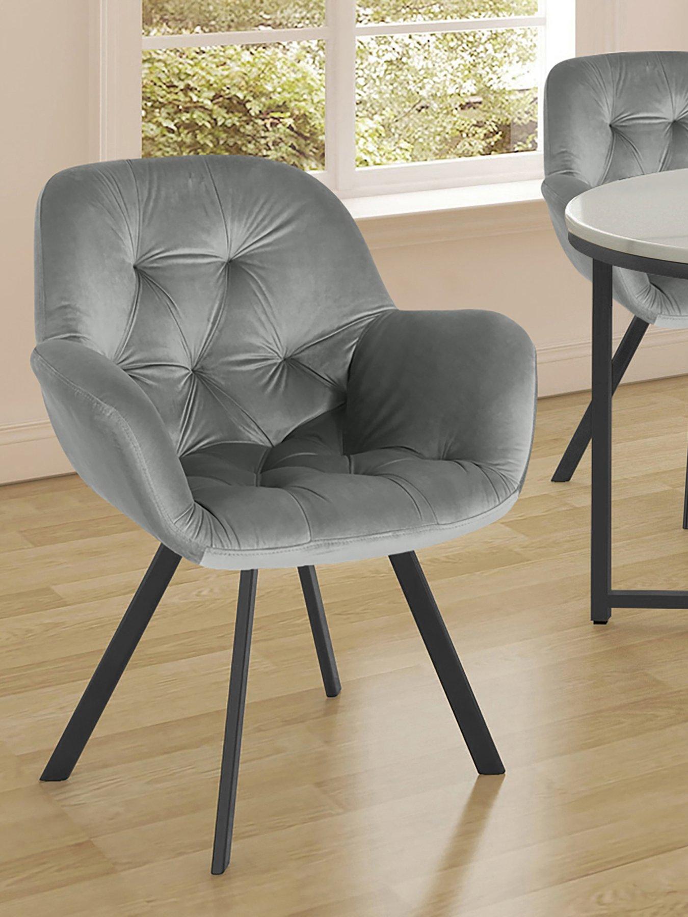 Dorel Home Elli Set of 2 Velvet Dining Chairs