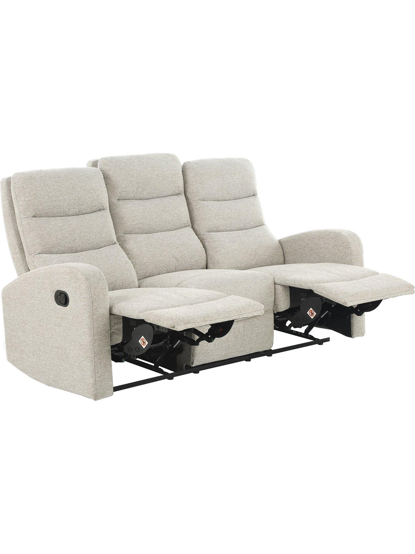 Image 4 of 7 of Dorel Home Rena Fabric 3 Seater Manual Recliner
