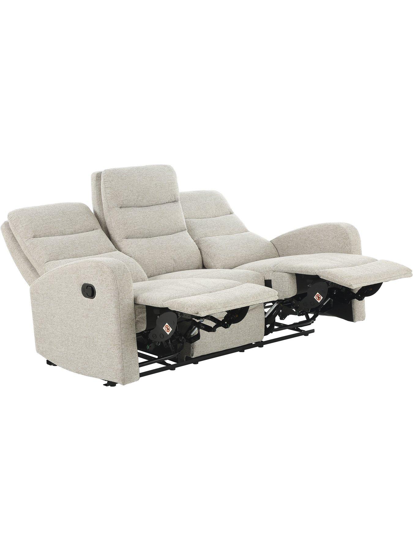 Image 5 of 7 of Dorel Home Rena Fabric 3 Seater Manual Recliner