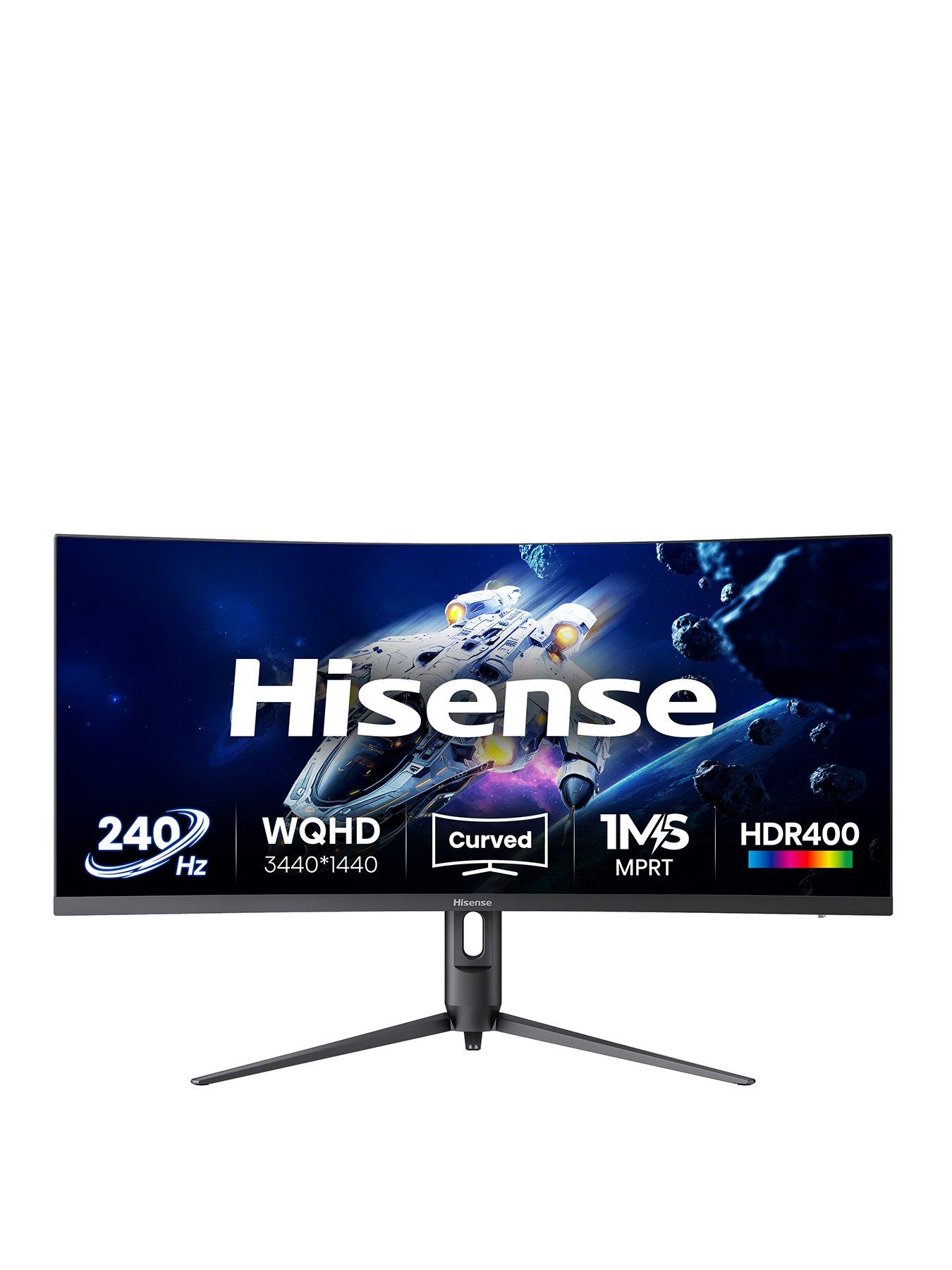 Hisense 34G6QUK - 34in - Ultrawide WQHD - 240Hz - Curved Gaming Monitor ...