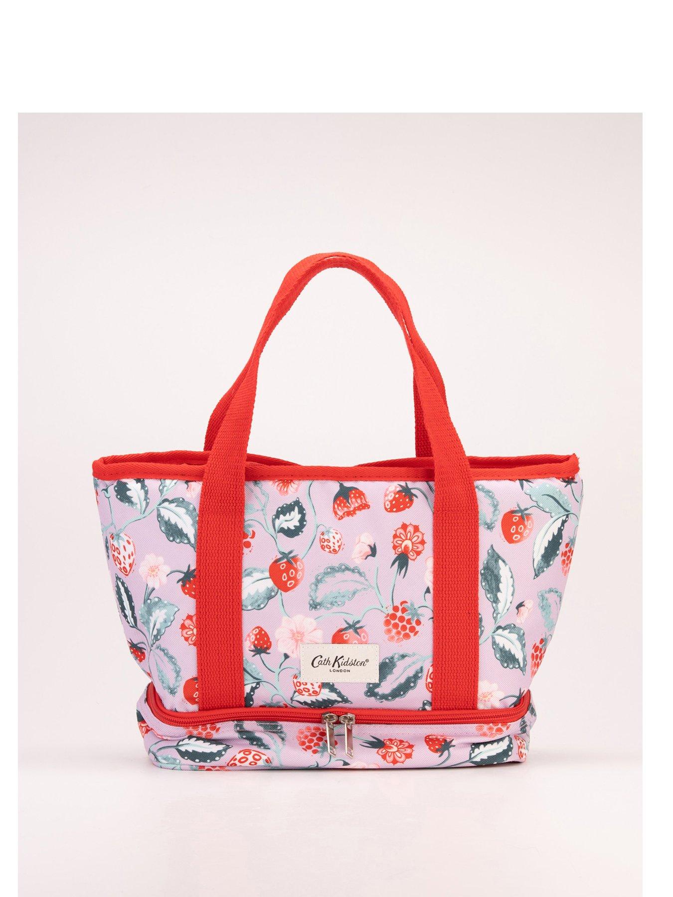 Image 1 of 2 of Cath Kidston Raspberry Tote Lunch Bag - Small