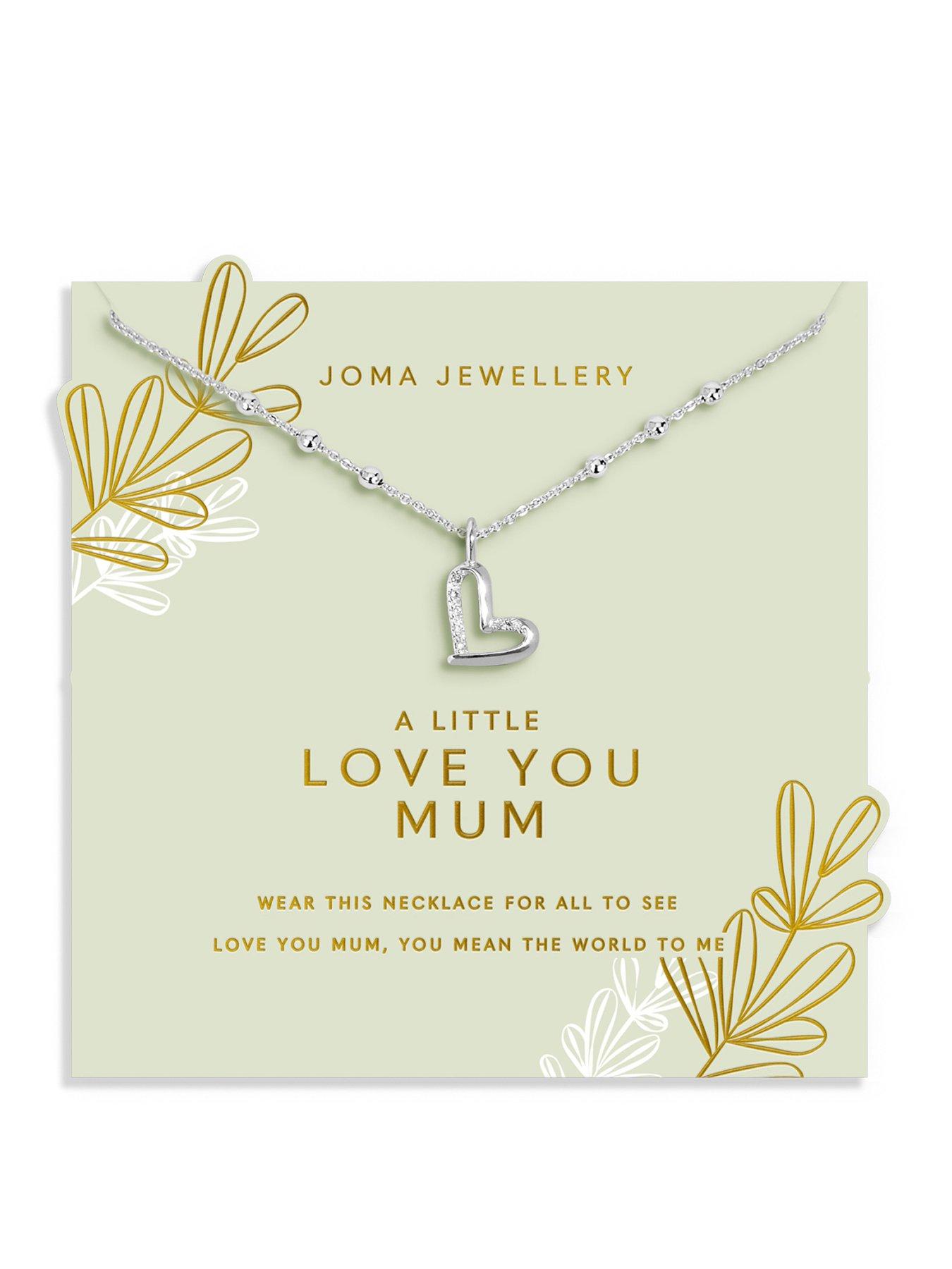 Image 1 of 5 of Joma Jewellery MOTHER'S DAY NECKLACE A LITTLE , LOVE YOU MUM , Silver Plated , Necklace , 46cm + 5cm extender