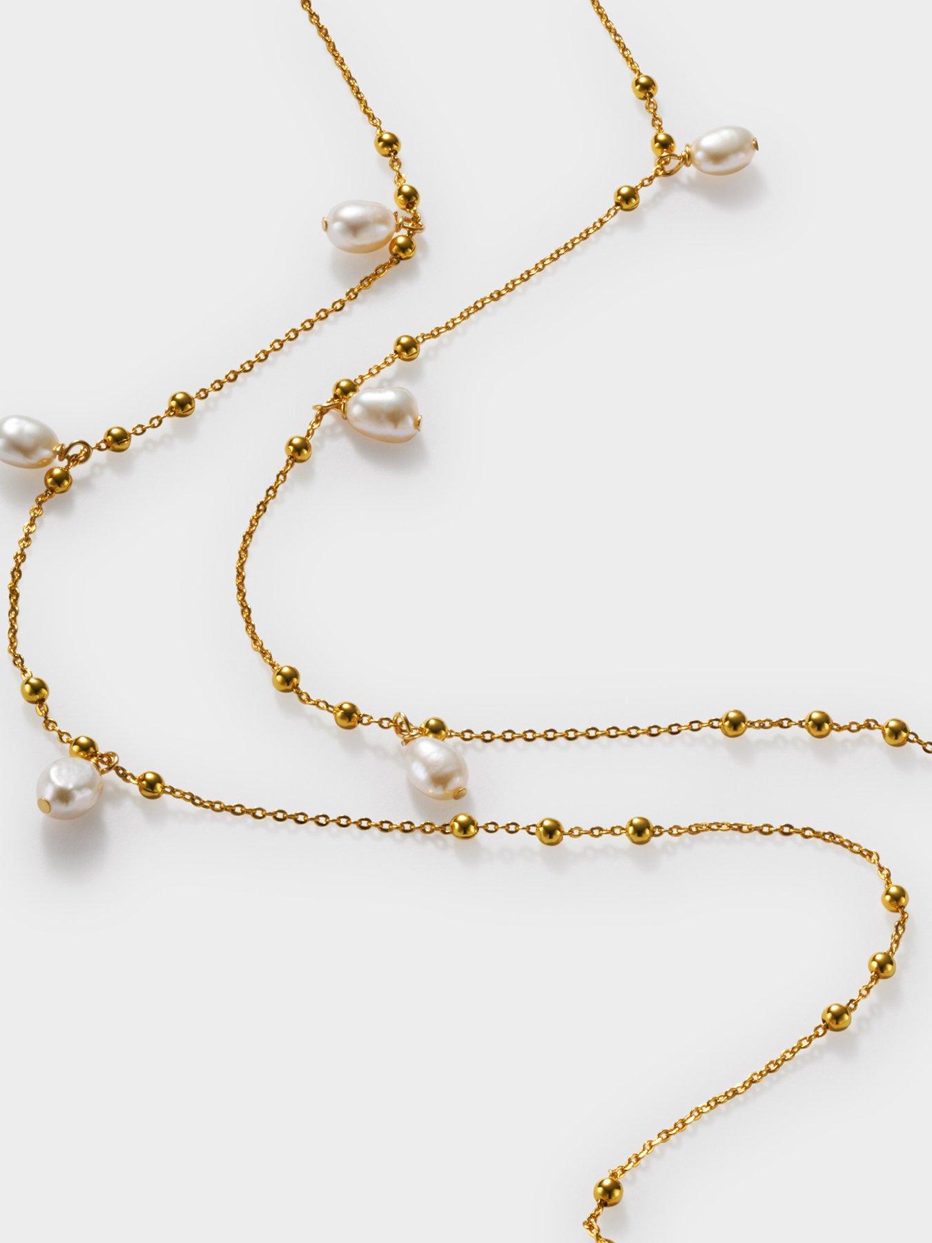 Image 3 of 6 of Katie Loxton SOL 65cm Gold Coated Pearl Sunglasses Chain