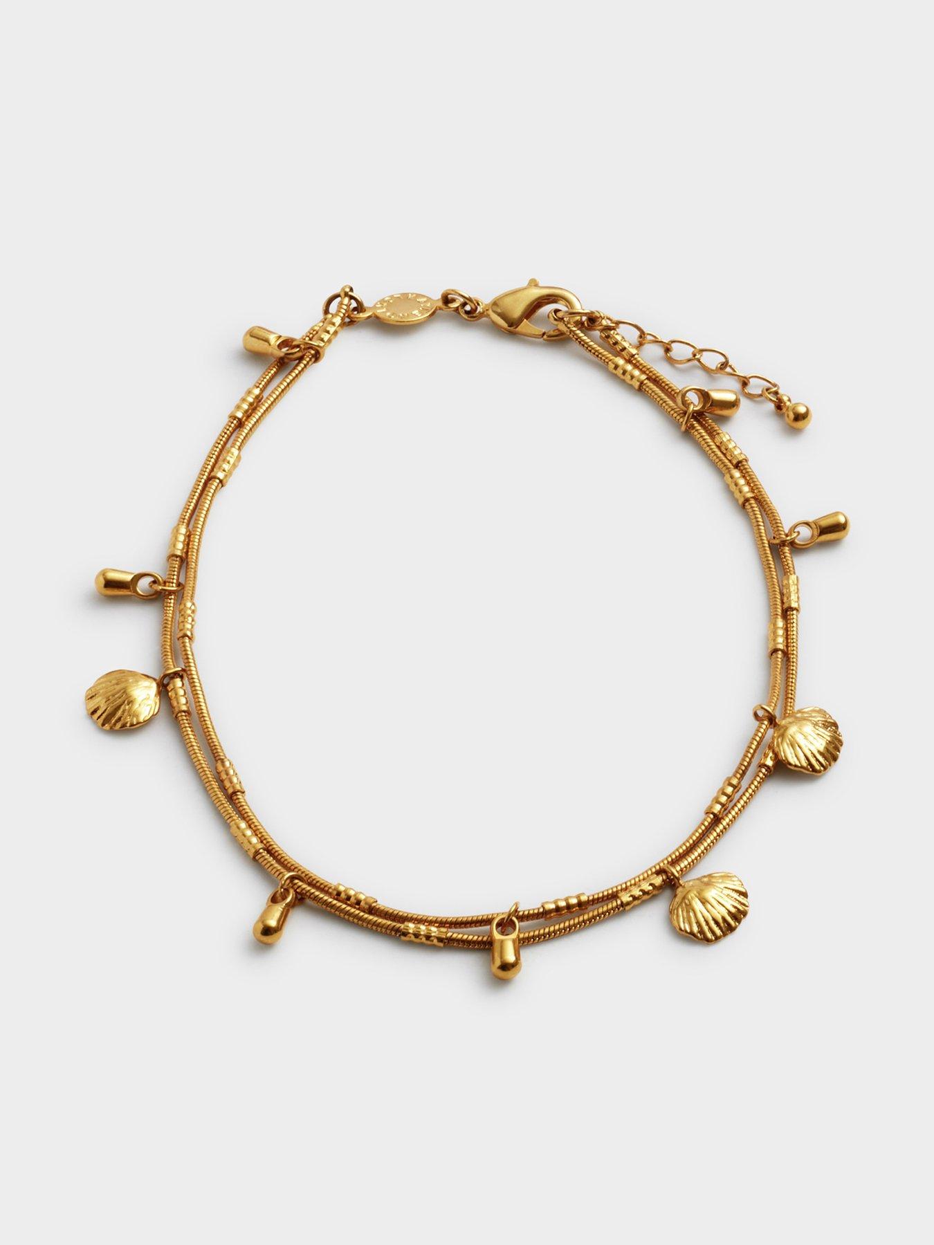 katie-loxton-cochellia-anklet-gold-coated-23cm-3cm-extenderstillFront