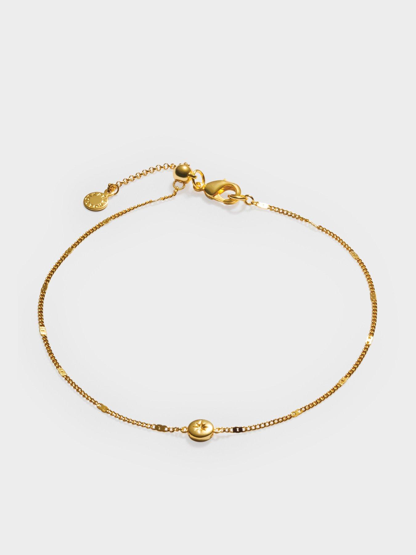katie-loxton-aphira-anklet-gold-coated-23cm-3cm-extenderstillFront