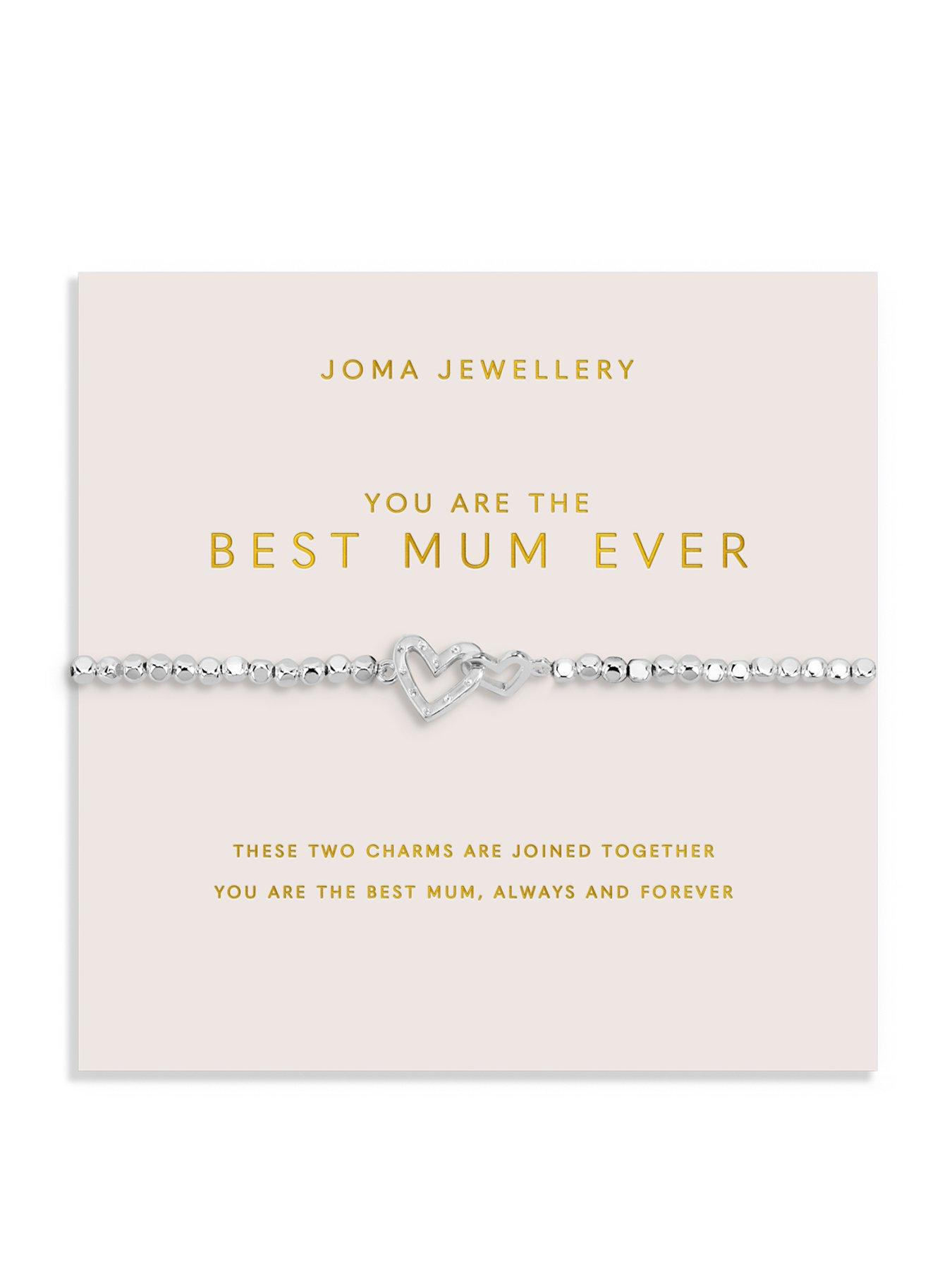 Joma Jewellery MOTHER'S DAY FOREVER YOURS , YOU ARE THE BEST MUM EVER , Silver Plated , Bracelet , 17.5cm stretch