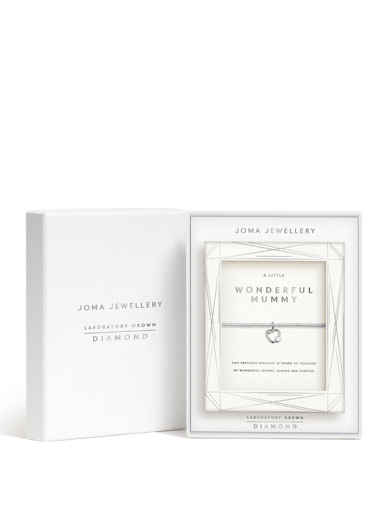 Image 1 of 7 of Joma Jewellery Laboratory Grown Diamond A Little Wonderful Mummy Bracelet - Silver Plated