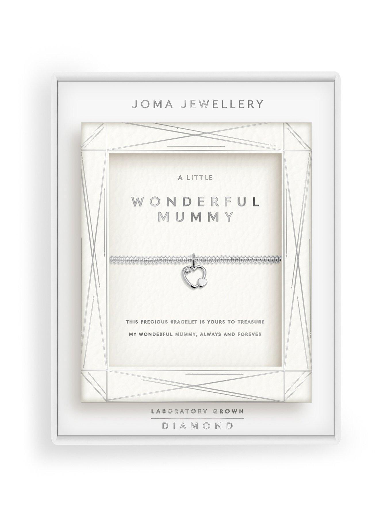 Image 5 of 7 of Joma Jewellery Laboratory Grown Diamond A Little Wonderful Mummy Bracelet - Silver Plated