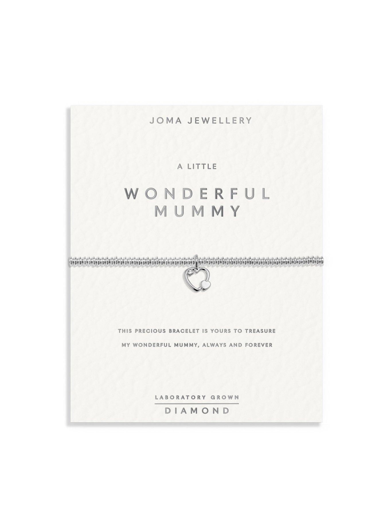 Image 6 of 7 of Joma Jewellery Laboratory Grown Diamond A Little Wonderful Mummy Bracelet - Silver Plated