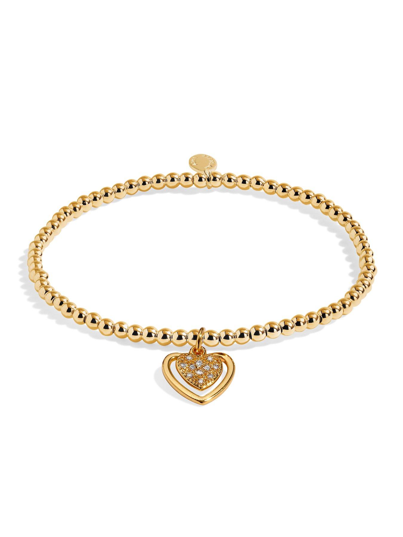 Image 3 of 5 of Joma Jewellery MOTHER'S DAY A LITTLE , FIRST MY MUM FOREVER MY FRIEND , Gold Plated , Bracelet , 17.5cm stretch