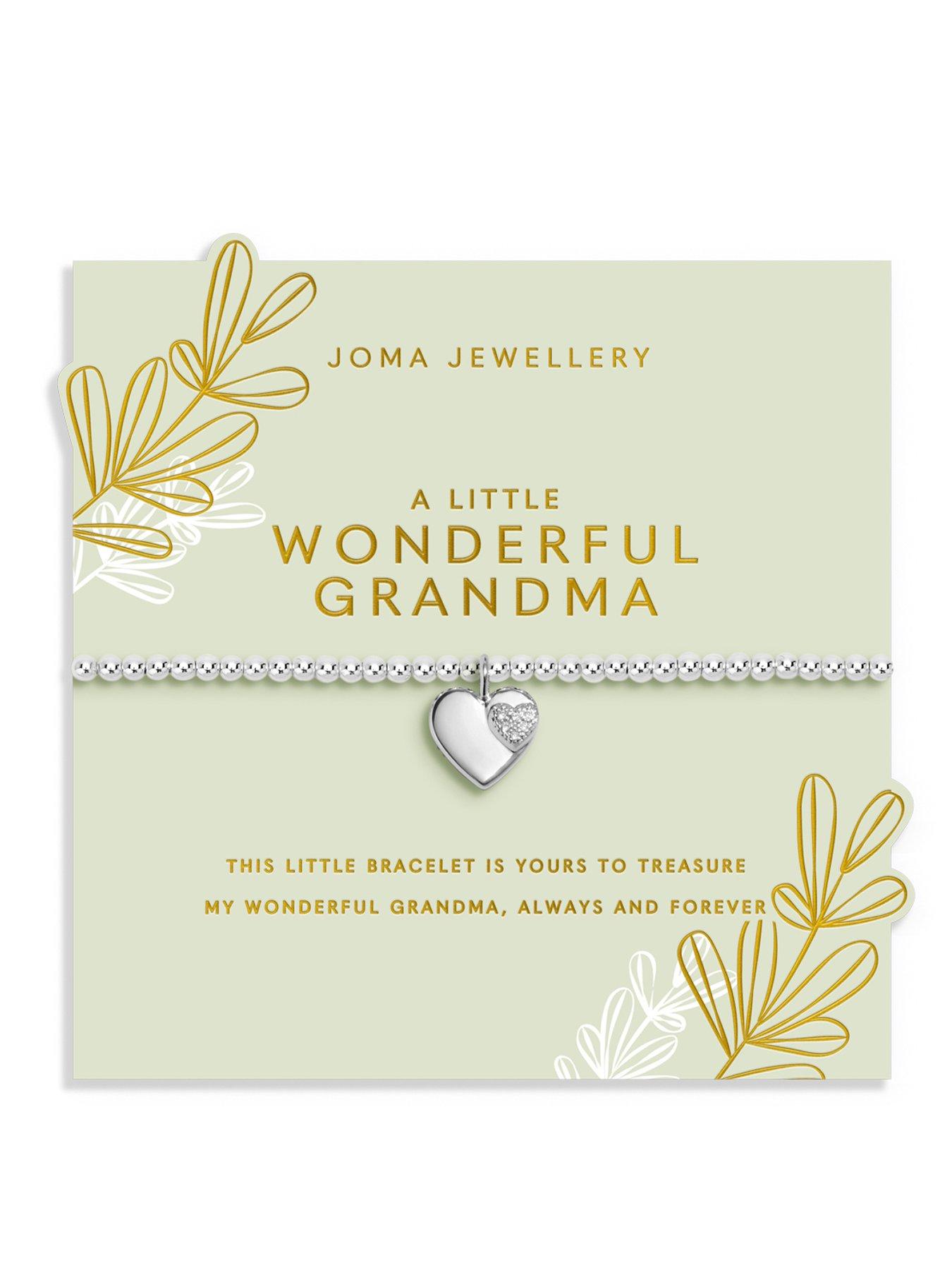 Image 1 of 5 of Joma Jewellery GRANDMOTHER A LITTLE , WONDERFUL GRANDMA , Silver Plated , Bracelet , 17.5cm stretch