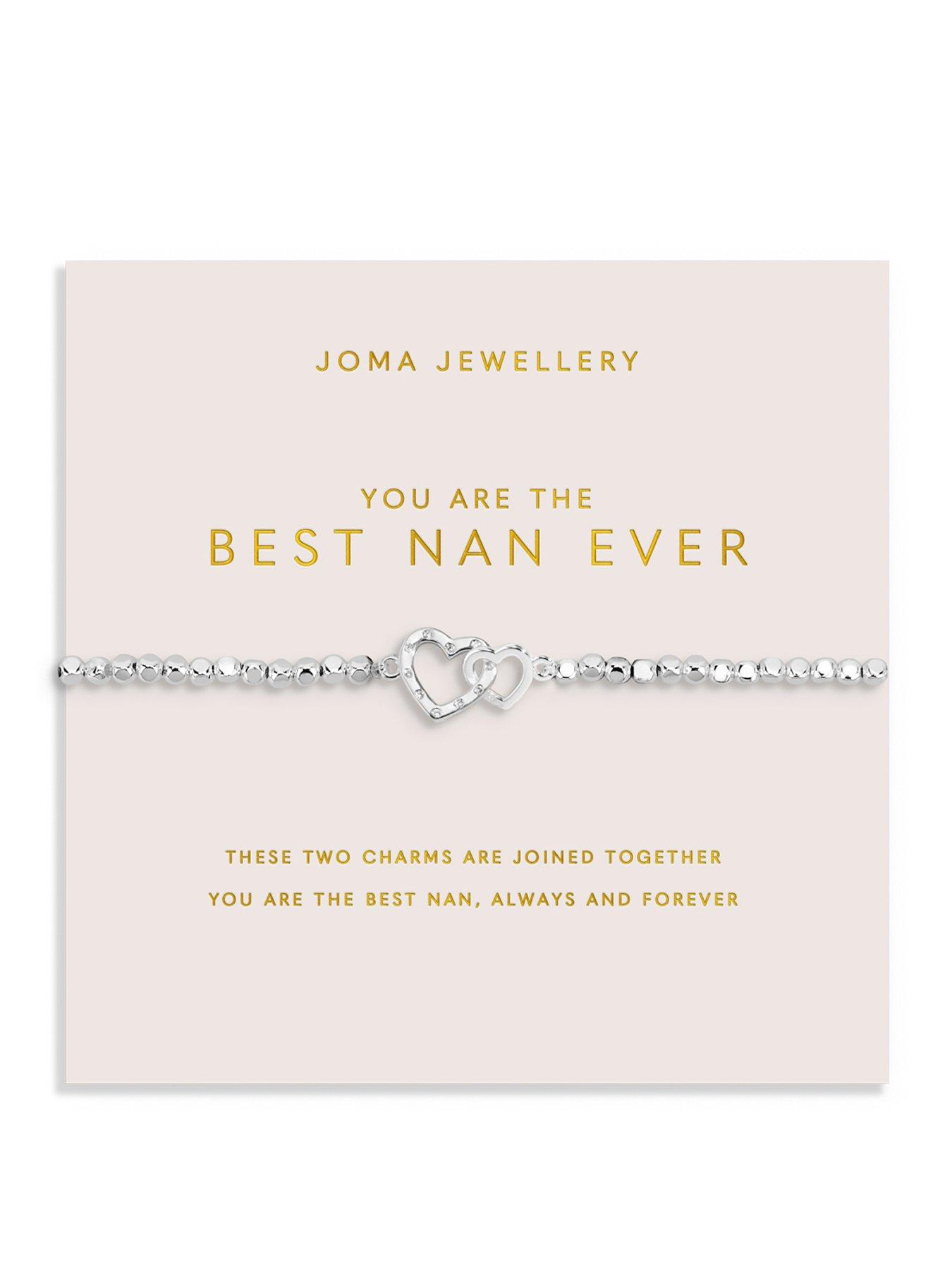 Joma Jewellery FOREVER YOURS , YOU ARE THE BEST NAN EVER , Silver Plated , Bracelet , 17.5cm stretch