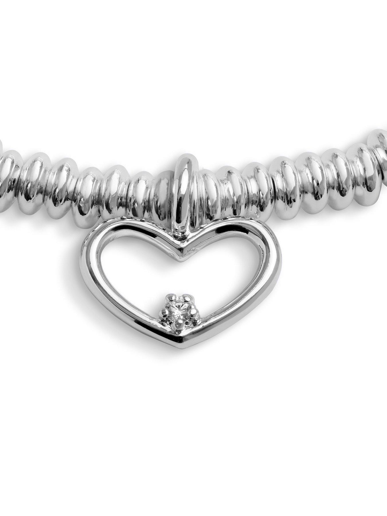 Image 4 of 7 of Joma Jewellery LABORATORY GROWN DIAMOND A LITTLE , HAPPY 60TH BIRTHDAY , Silver Plated , Bracelet , 17.5cm stretch