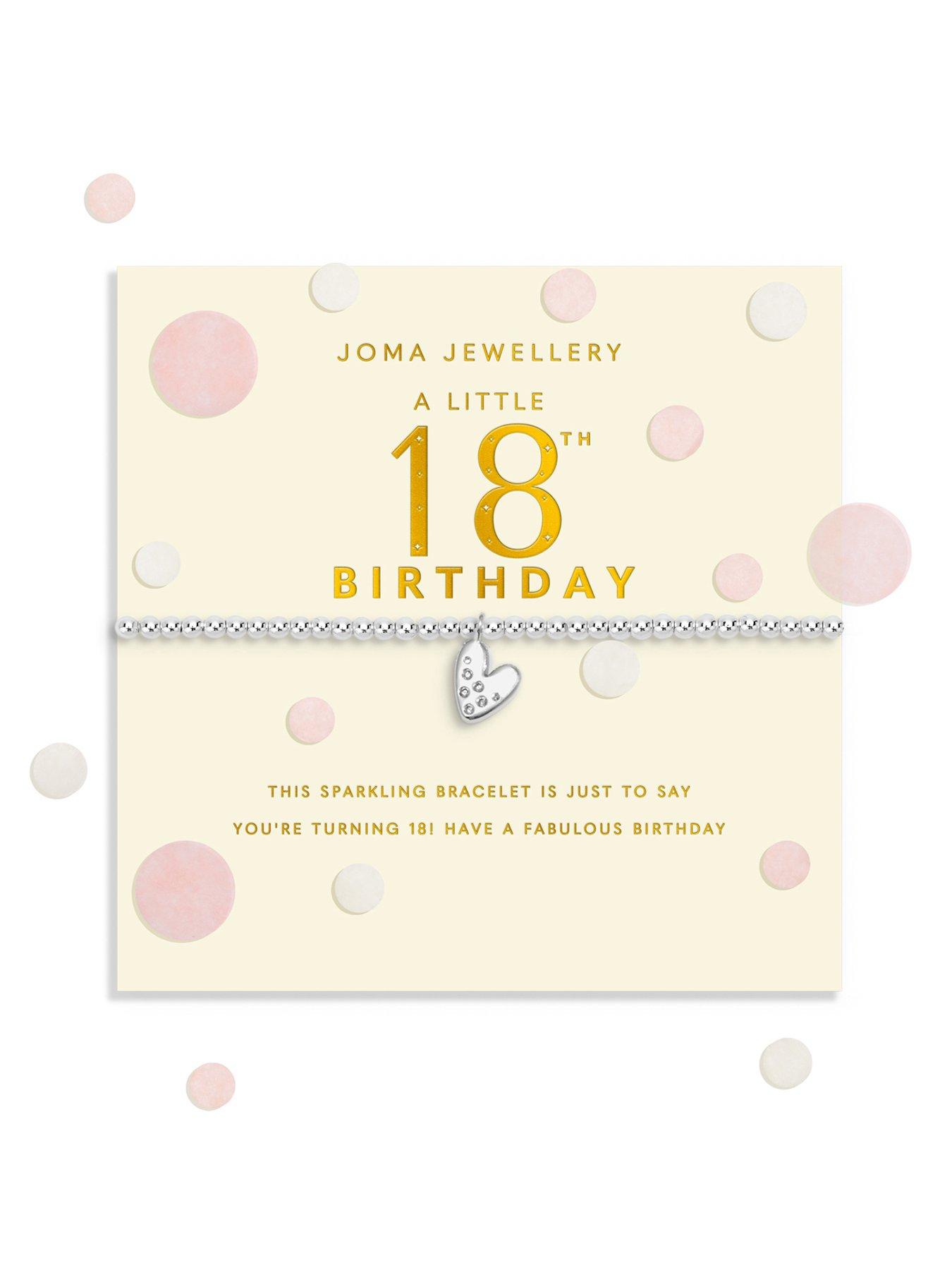 Image 1 of 5 of Joma Jewellery CONFETTI A LITTLE , 18TH BIRTHDAY , Silver Plated , Bracelet , 17.5cm stretch