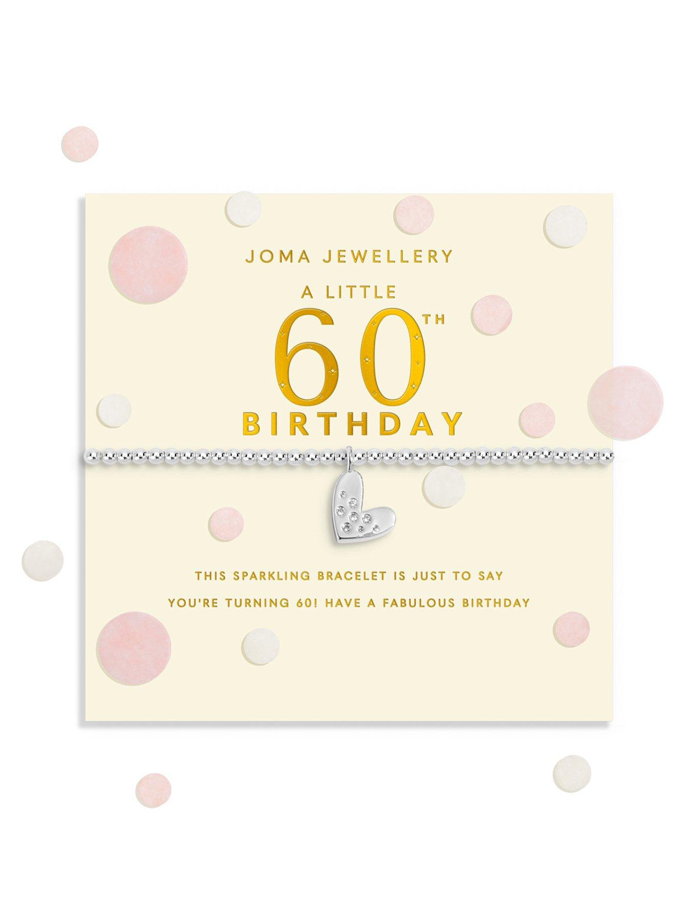 Image 1 of 5 of Joma Jewellery CONFETTI A LITTLE , 60TH BIRTHDAY , Silver Plated , Bracelet , 17.5cm stretch