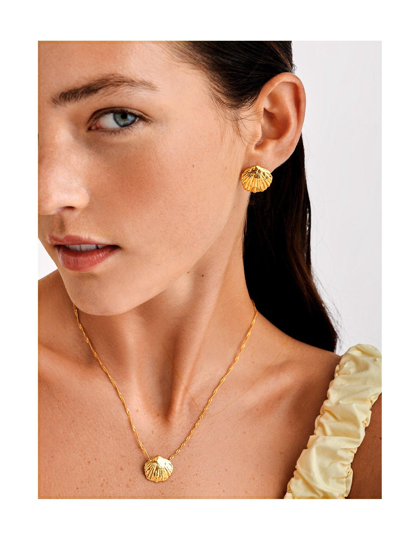 Image 1 of 5 of Katie Loxton COCHELLIA TWIST NECKLACE , Gold Coated , 45cm + 5cm extender