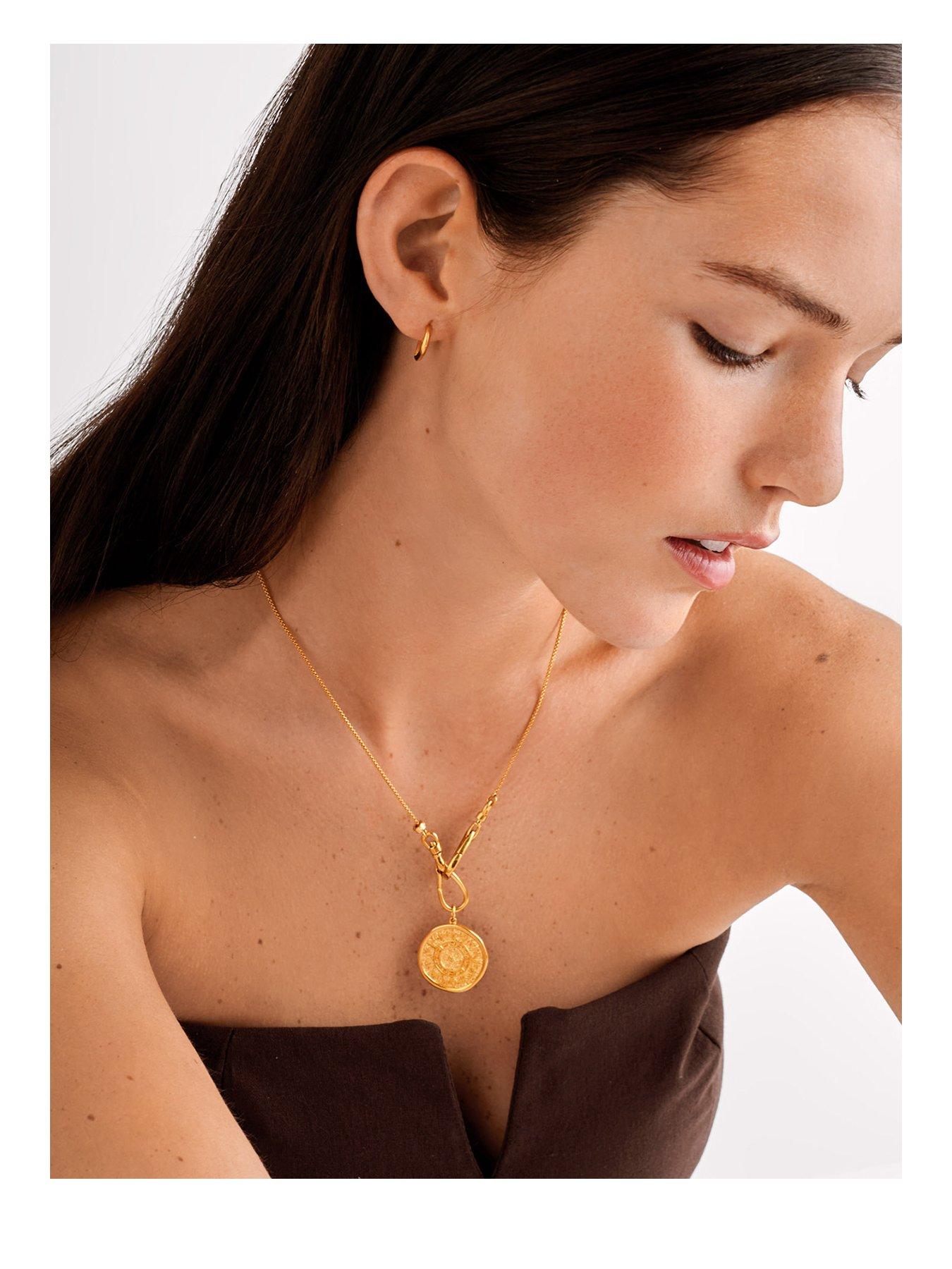 katie-loxton-ophena-necklace-gold-coated-45cmfront